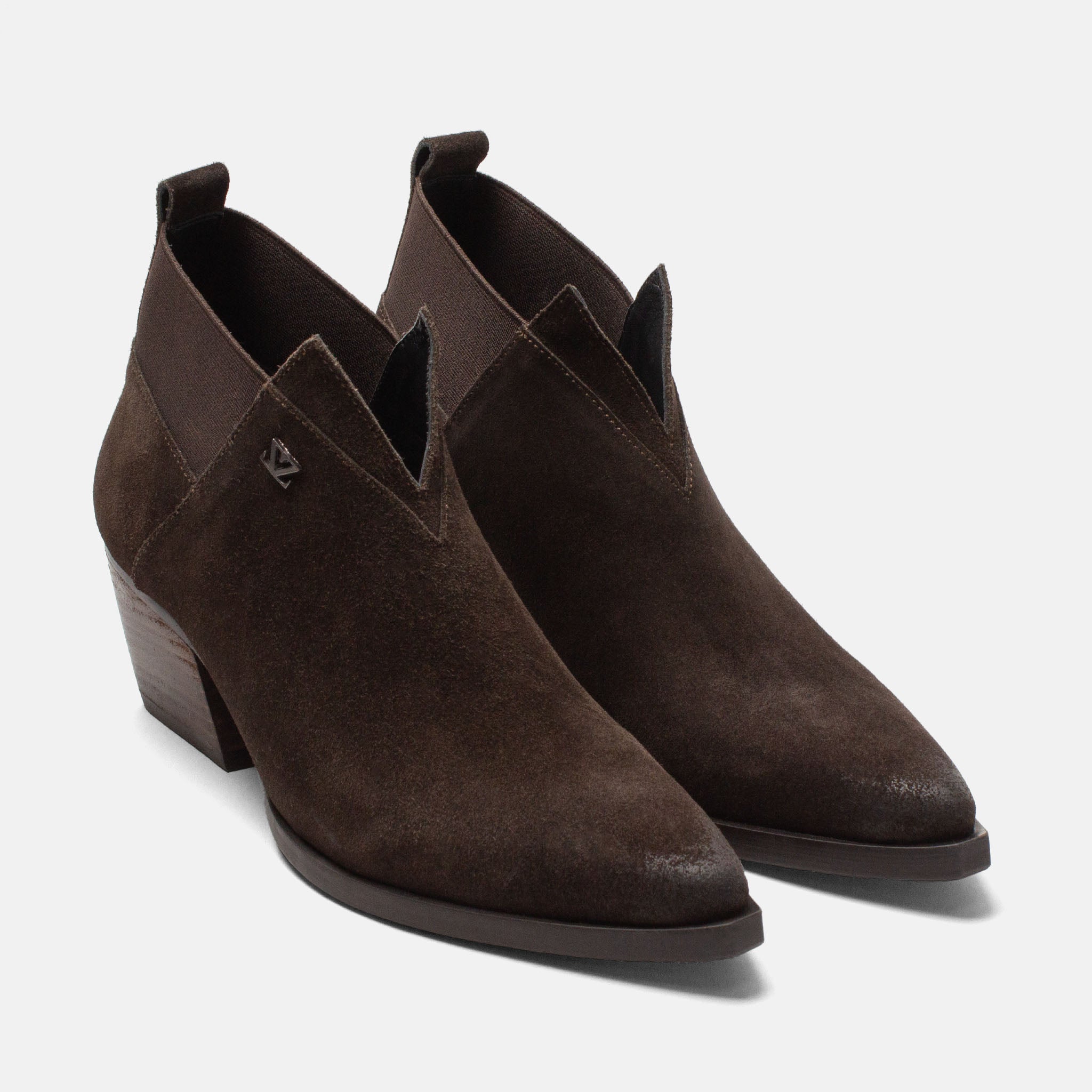 lazamani-britt-damen-wildleder-stiefeletten-brown image 2