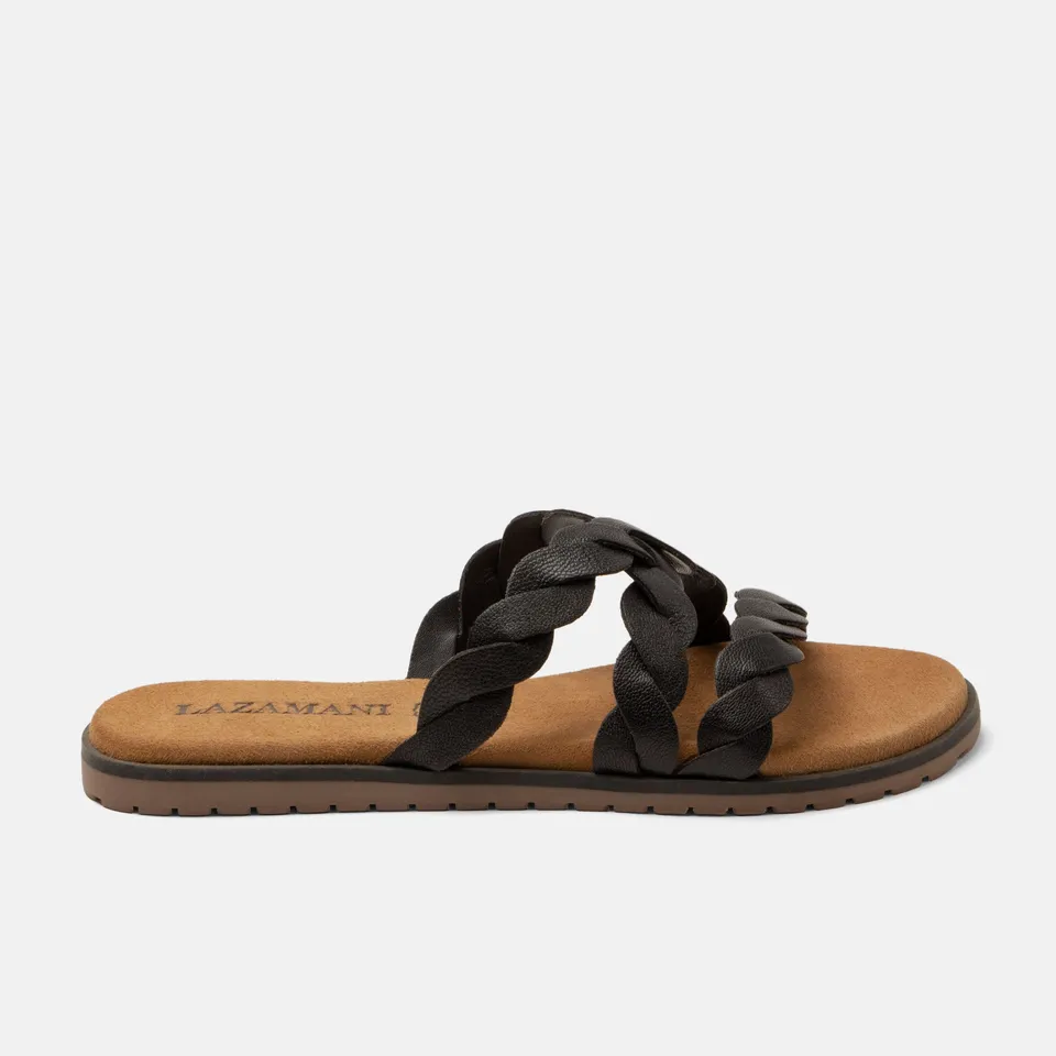 lazamani-edsi-damen-leder-pantoletten-black image 1