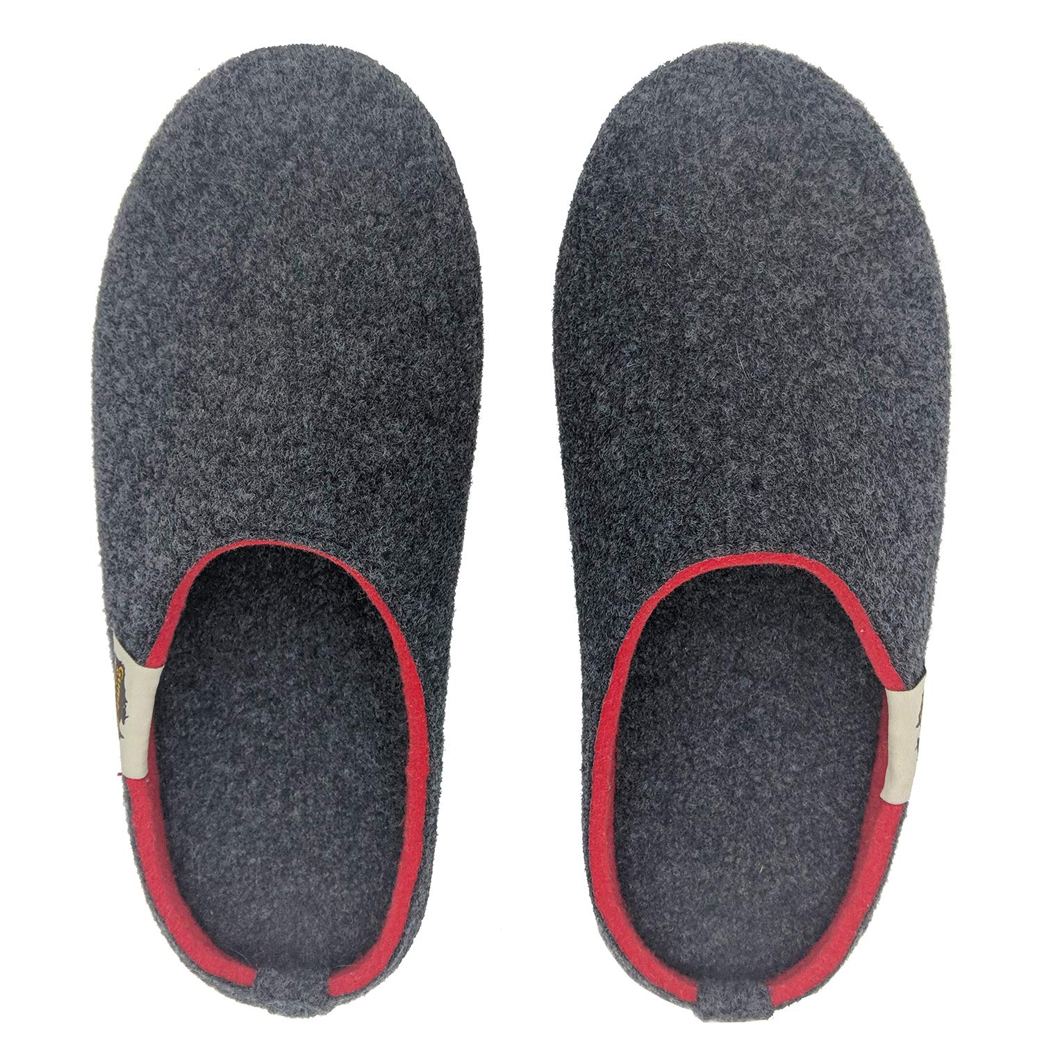 gumbies-hausschuhe-charcoal-red-gr-40-aus-recycling-material image 5