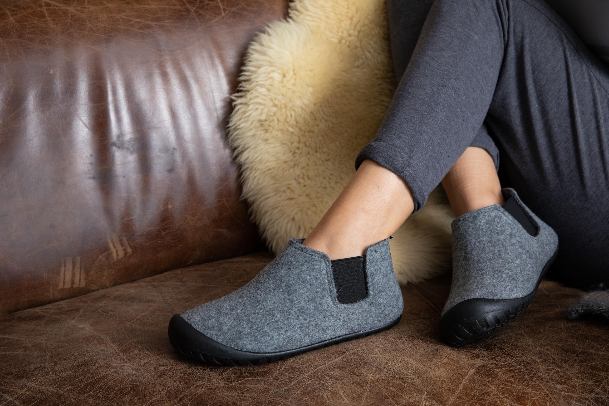 gumbies-brumby-boots-hausschuhe-filz-recycelt-gr-36-46 image 2