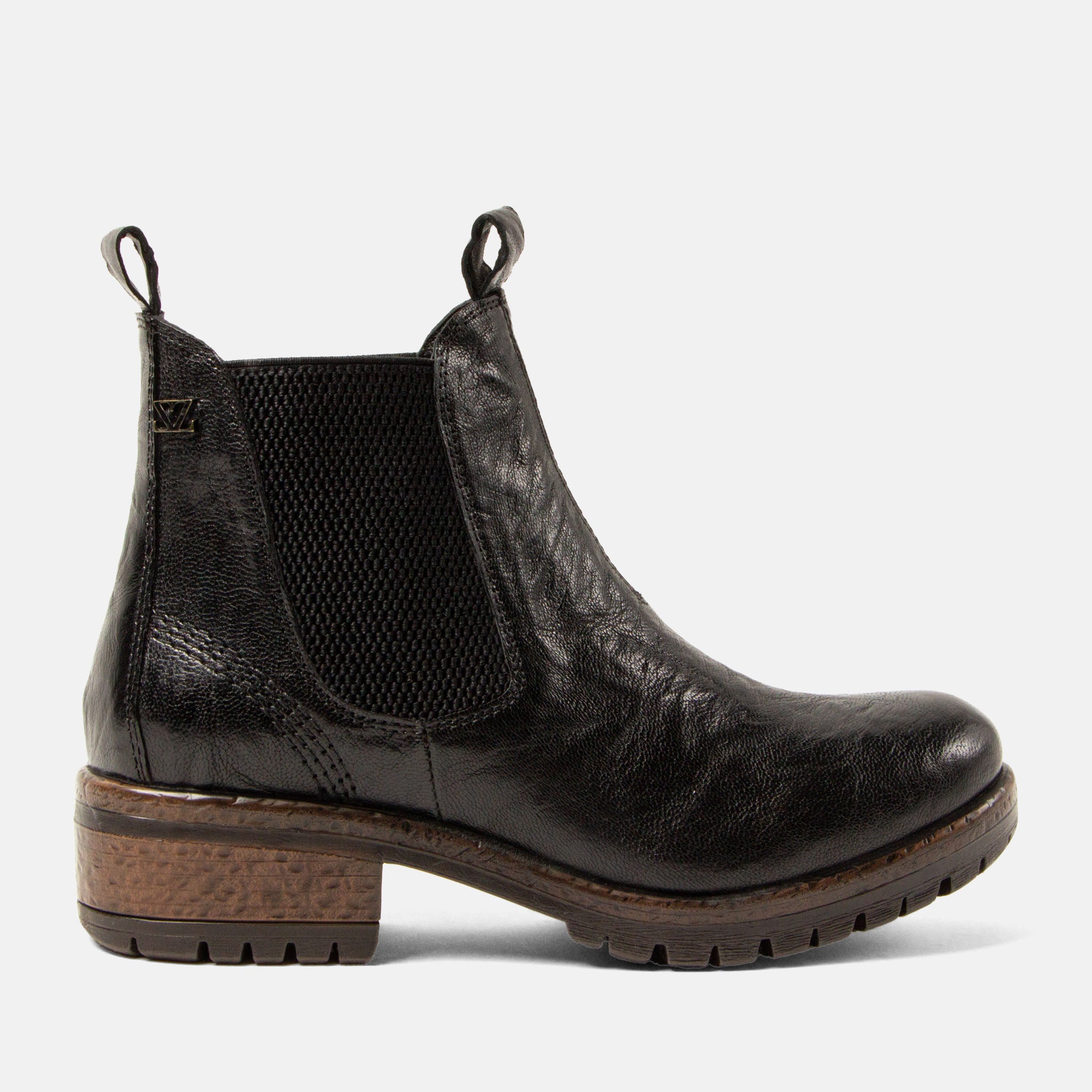 lazamani-ria-damen-leder-chelsea-boots-black image 1