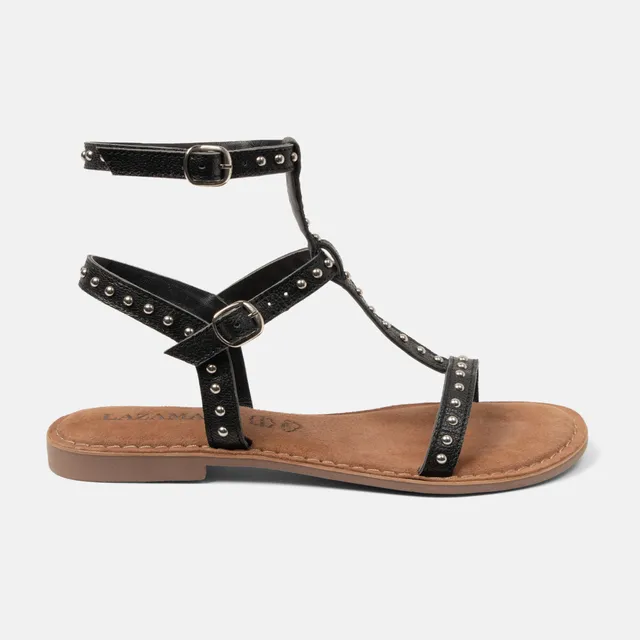 lazamani-olinda-damen-leder-sandalen-black image 1