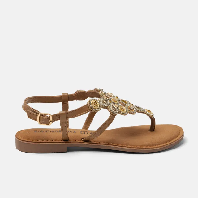 lazamani-dante-damen-leder-sandalen-beige image 1