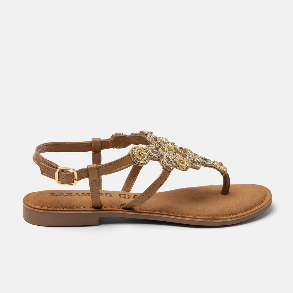 lazamani-dante-damen-leder-sandalen-beige image 1