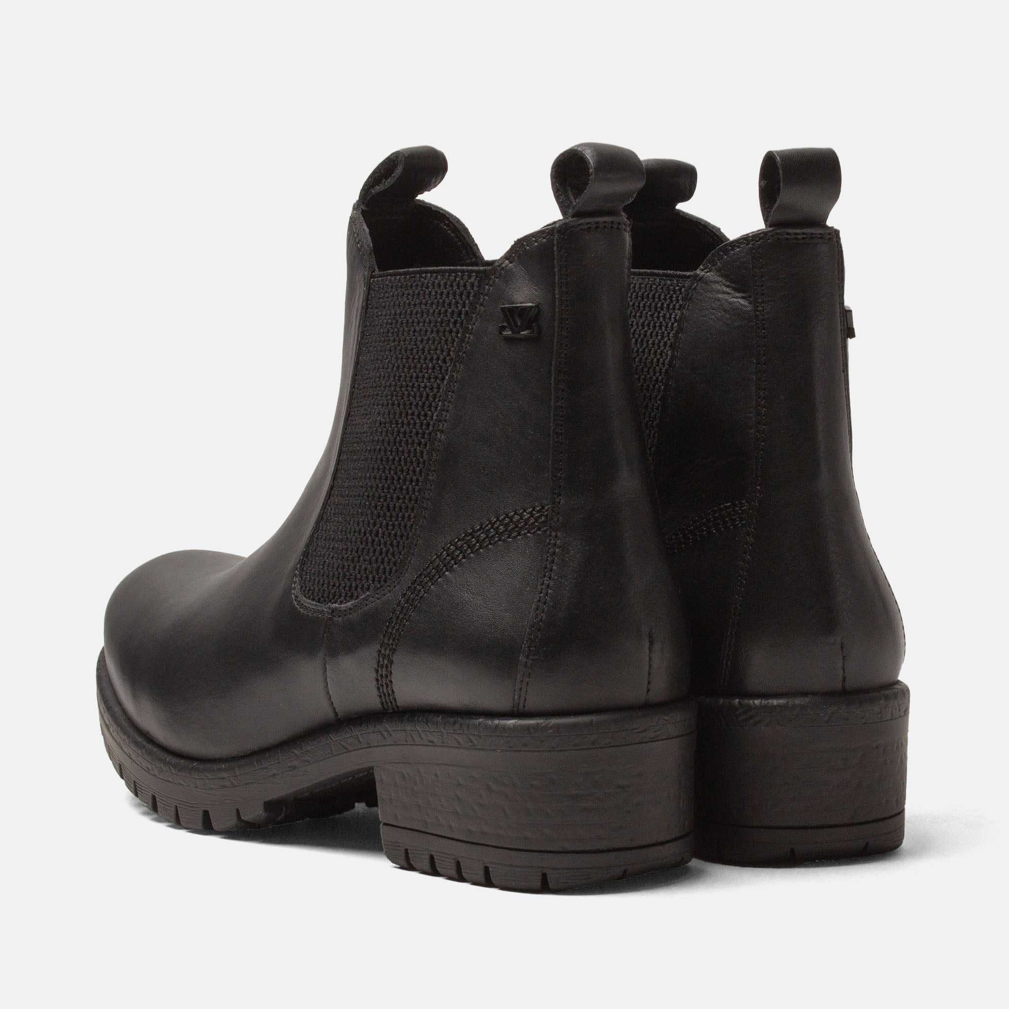 lazamani-lia-damen-leder-chelsea-boots-black-blockabsatz image 3