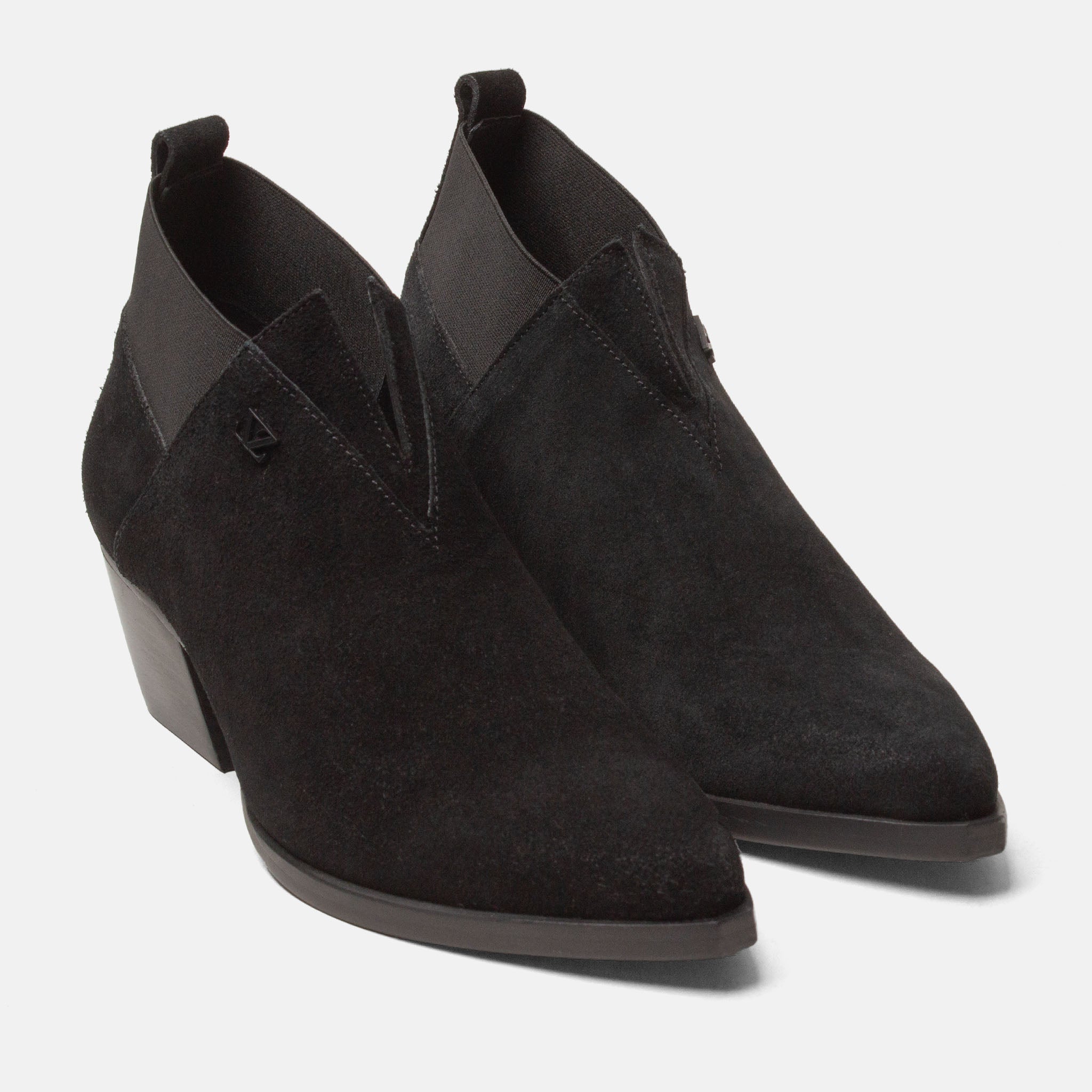 lazamani-britt-damen-wildleder-stiefeletten-black image 2