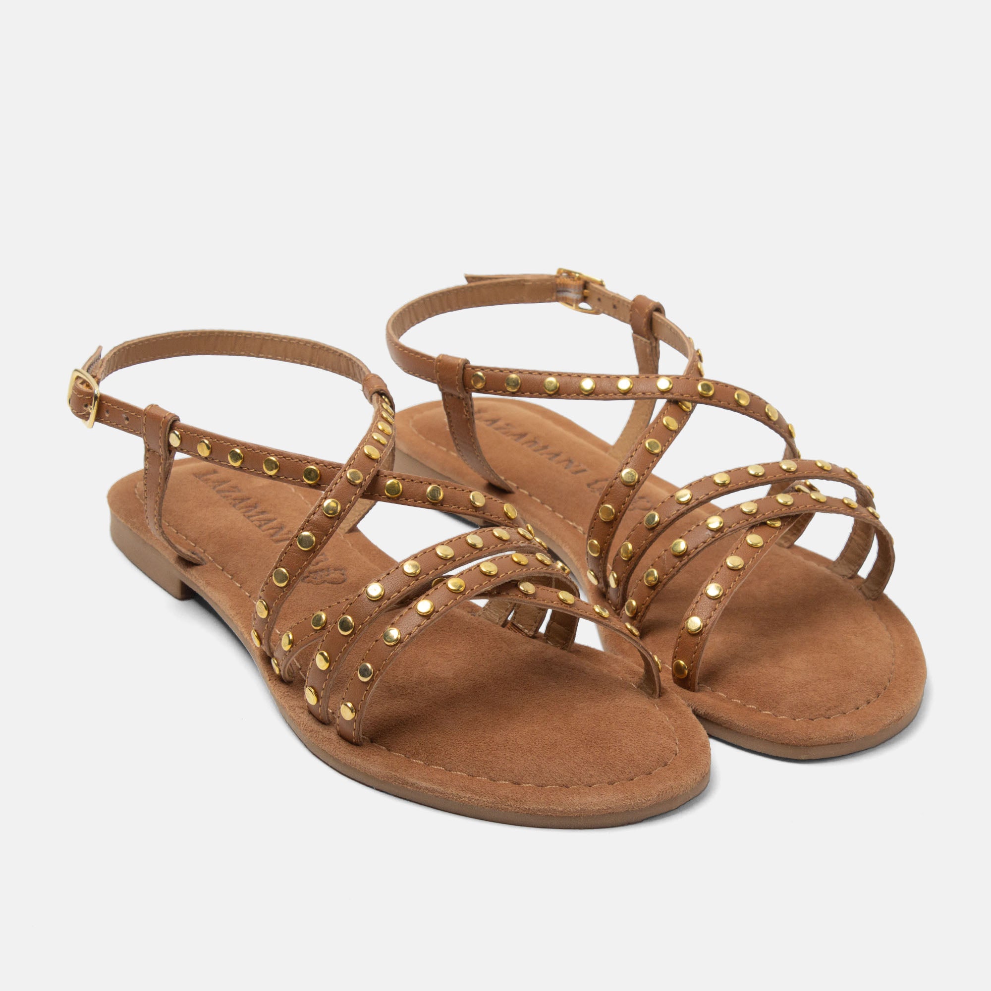 lazamani-tova-damen-leder-sandalen-tan image 3