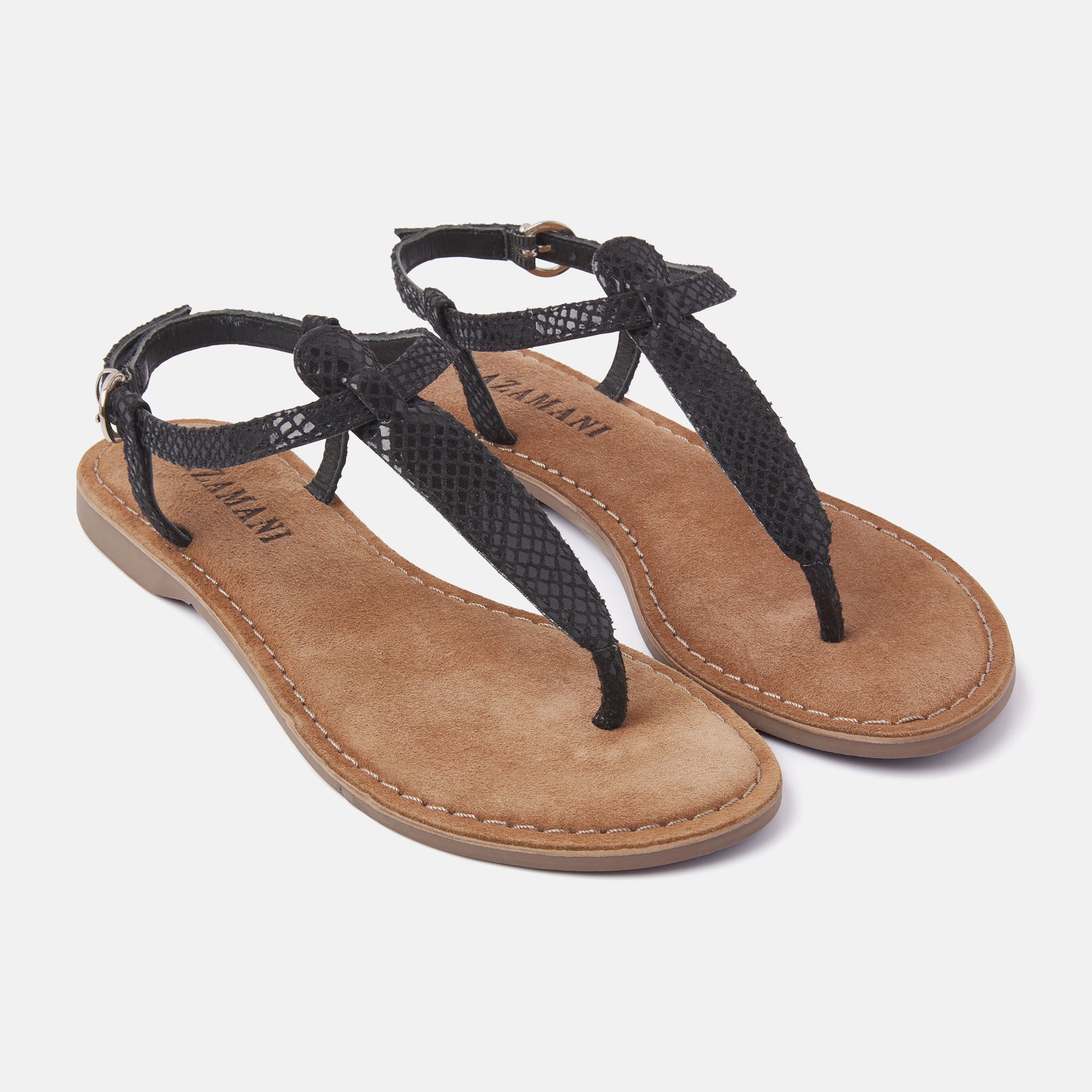 lazamani-anna-damen-ledersandalen-black image 2