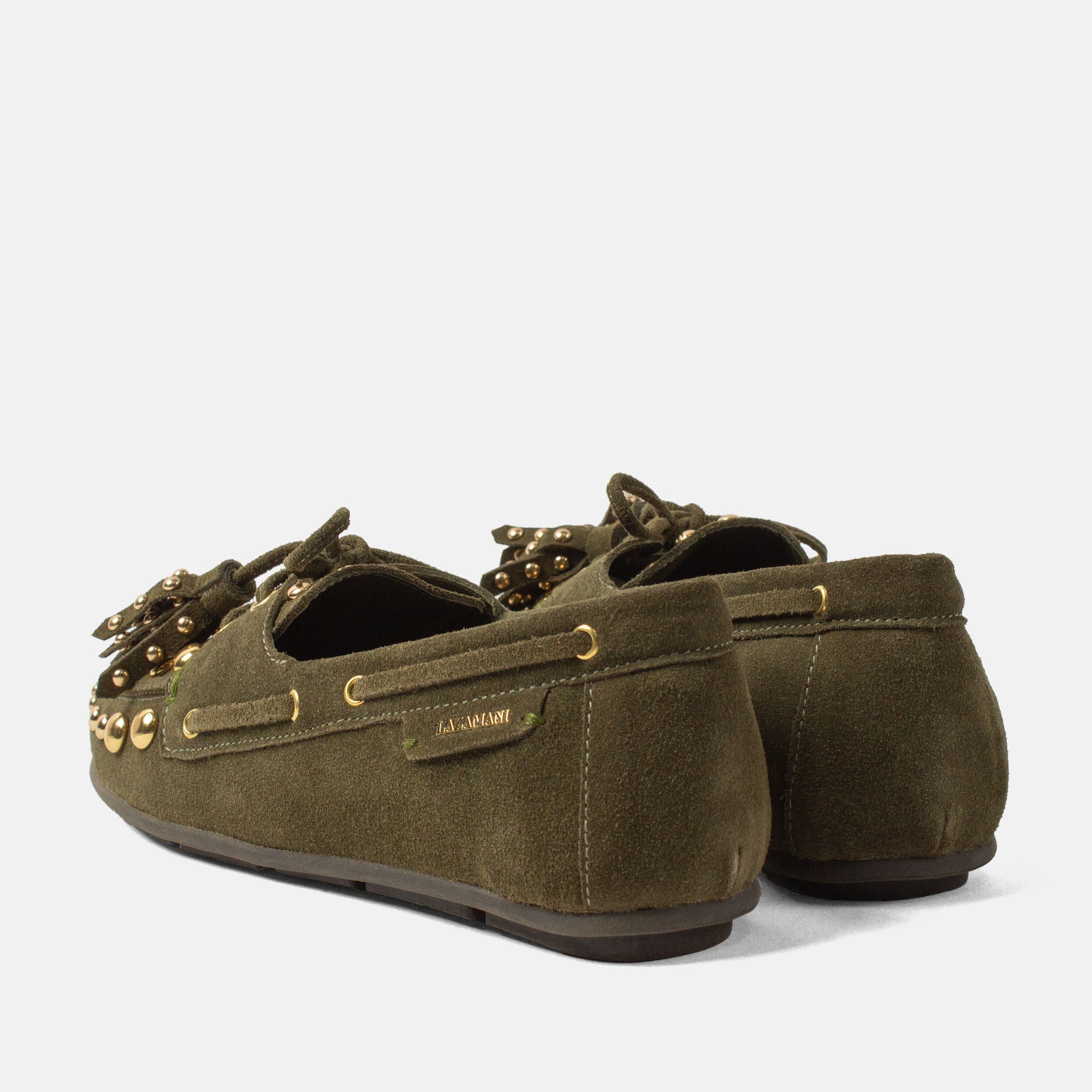 lazamani-stella-damen-wildleder-mokassins-green image 3