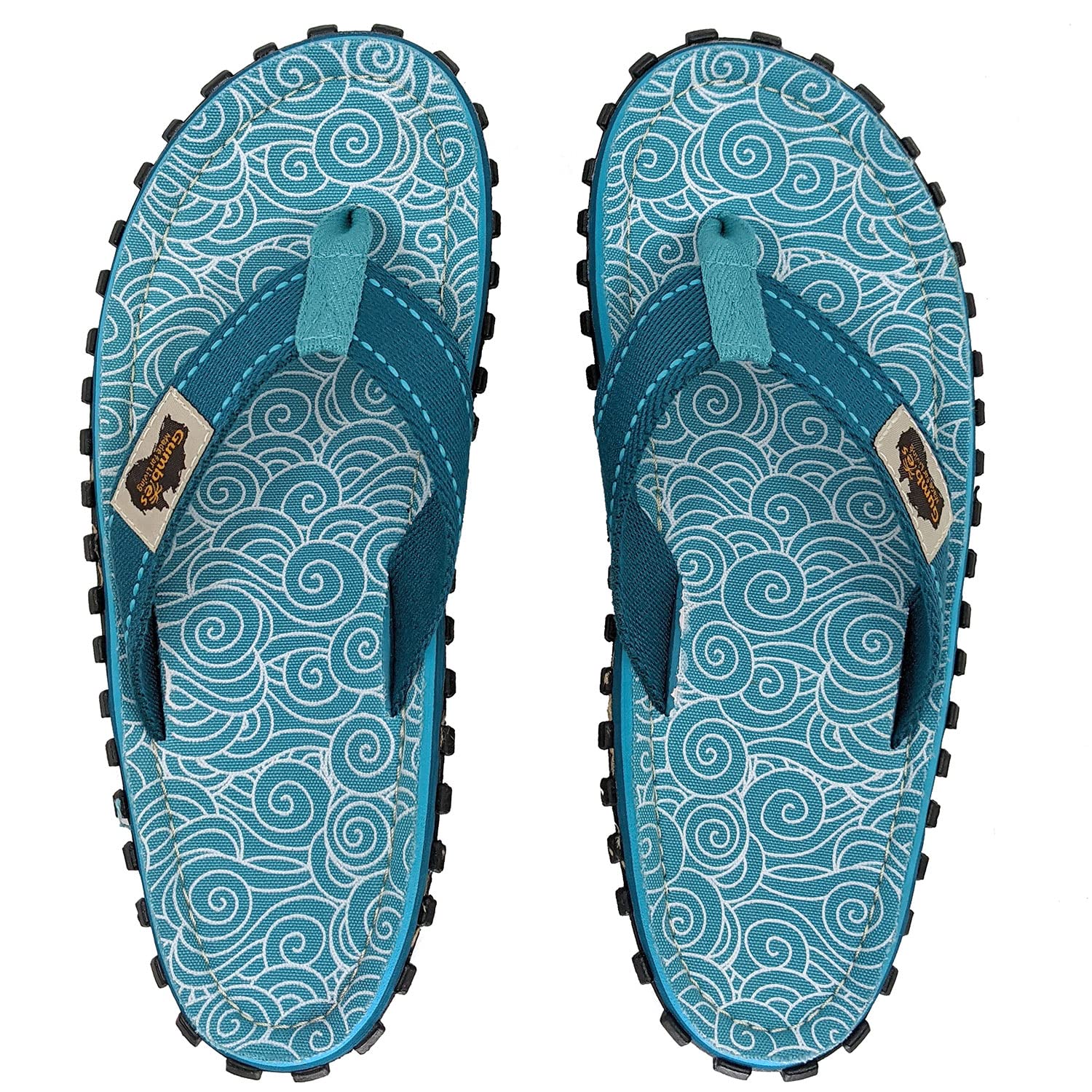 gumbies-original-zehentrenner-turquoise-swirls-gr-40 image 3