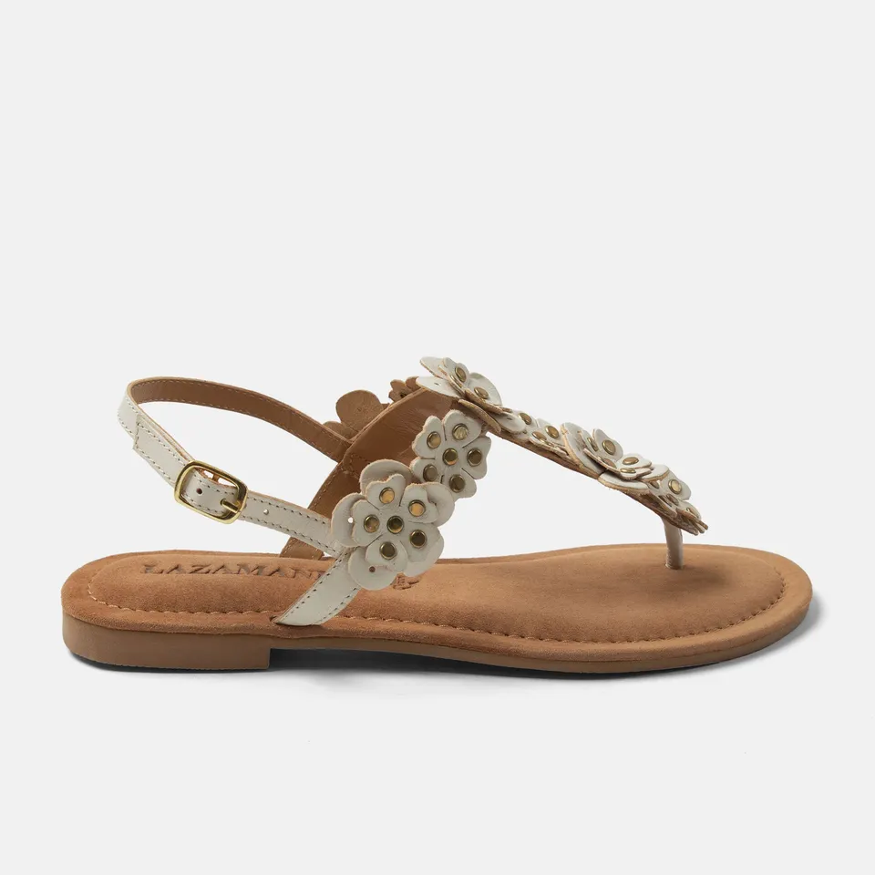 lazamani-pippa-damen-leder-sandalen-wei image 1
