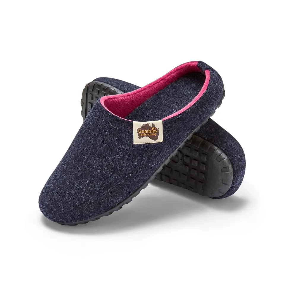 gumbies-outback-hausschuhe-navy-pink-filz-eu-39 image 1