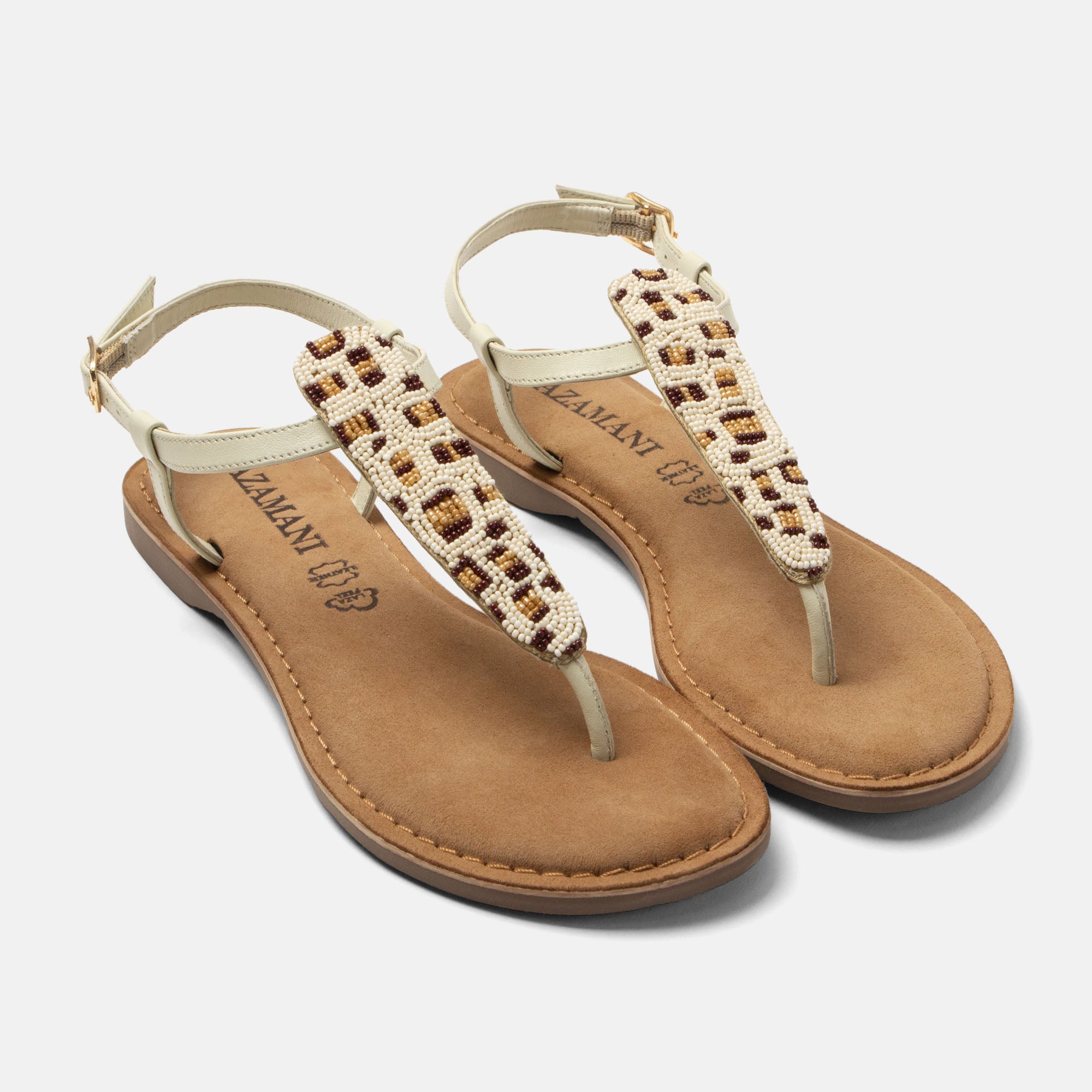 lazamani-suvi-damen-leder-sandalen-offwhite-mit-perlen image 3