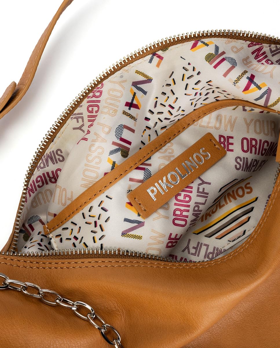 pikolinos-mouro-hobo-tasche-leder-braun-mit-rei-verschluss-f-r-damen image 6