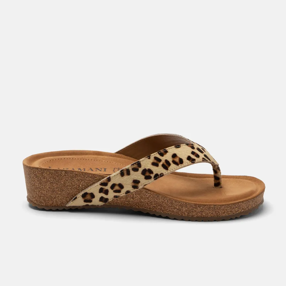 lazamani-leia-damen-zehentrenner-leopard-keilabsatz-2-5-5-cm image 1