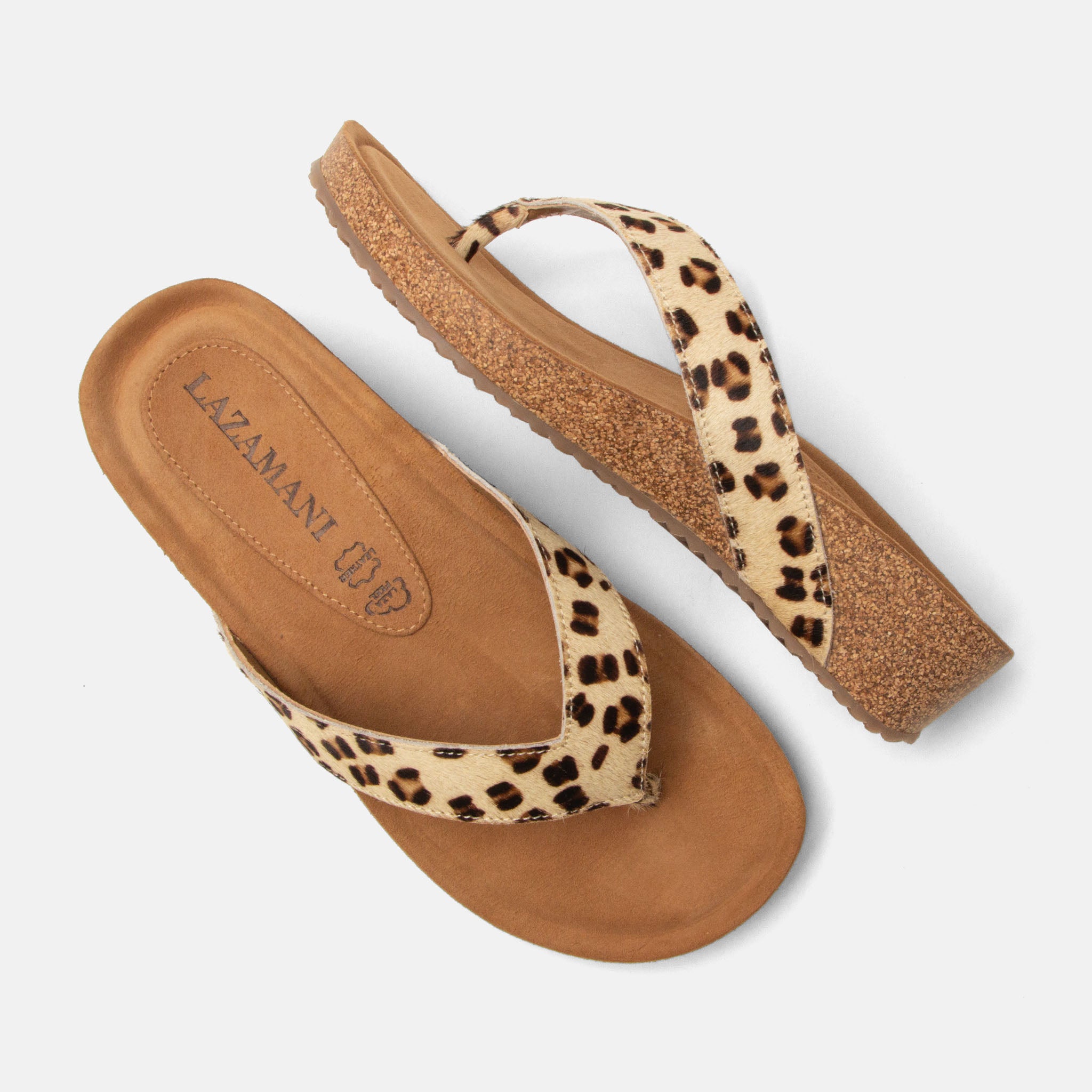 lazamani-leia-damen-zehentrenner-leopard-keilabsatz-2-5-5-cm image 4