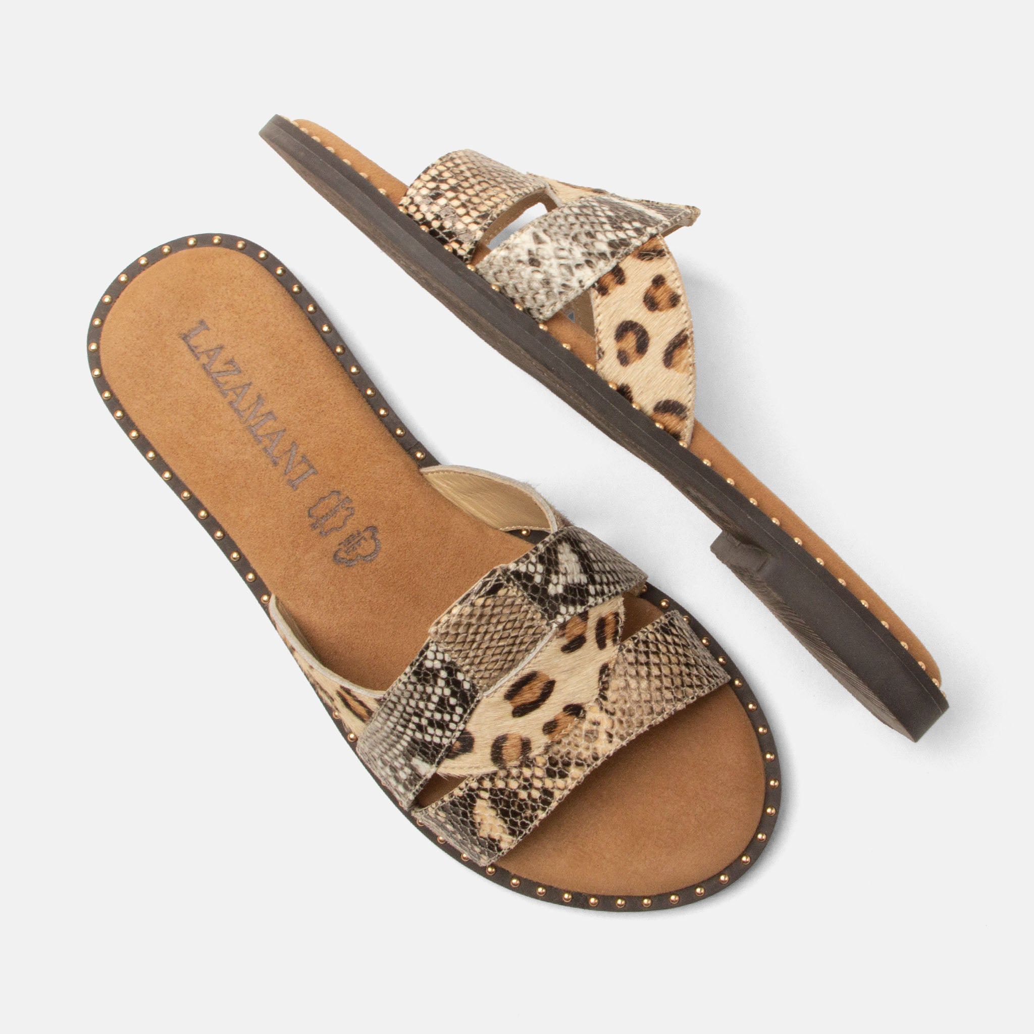 lazamani-suze-damen-pantoletten-beige image 3