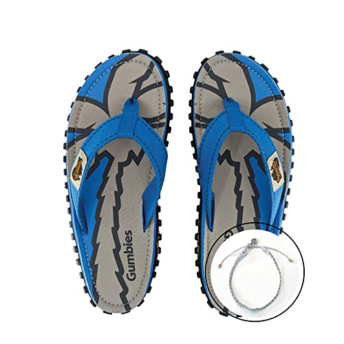 gumbies-islander-zehentrenner-damen-blue-palm-set-mit-fu-kettchen-medevi-grey image 4