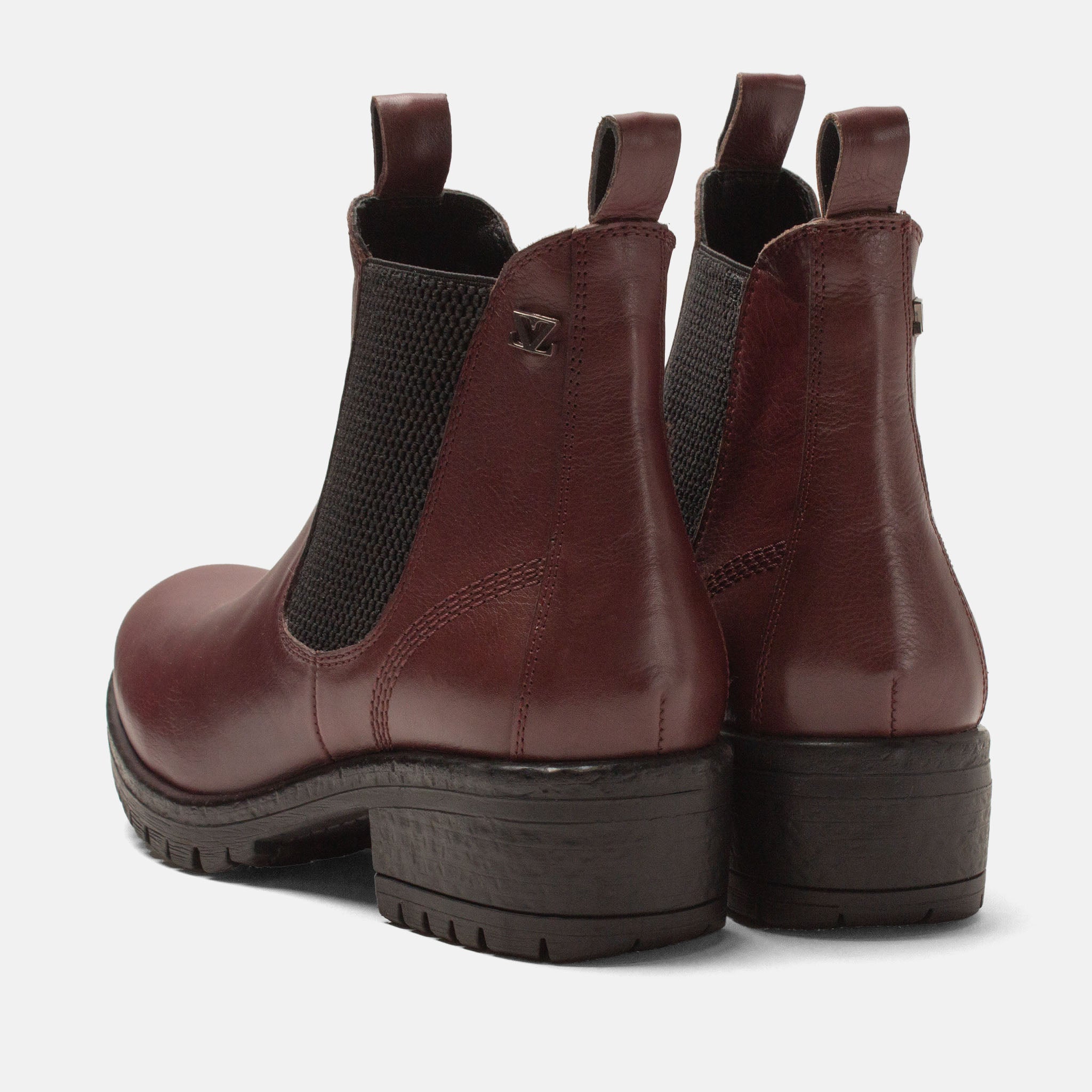 lazamani-lia-damen-leder-chelsea-boots-burgundy image 3