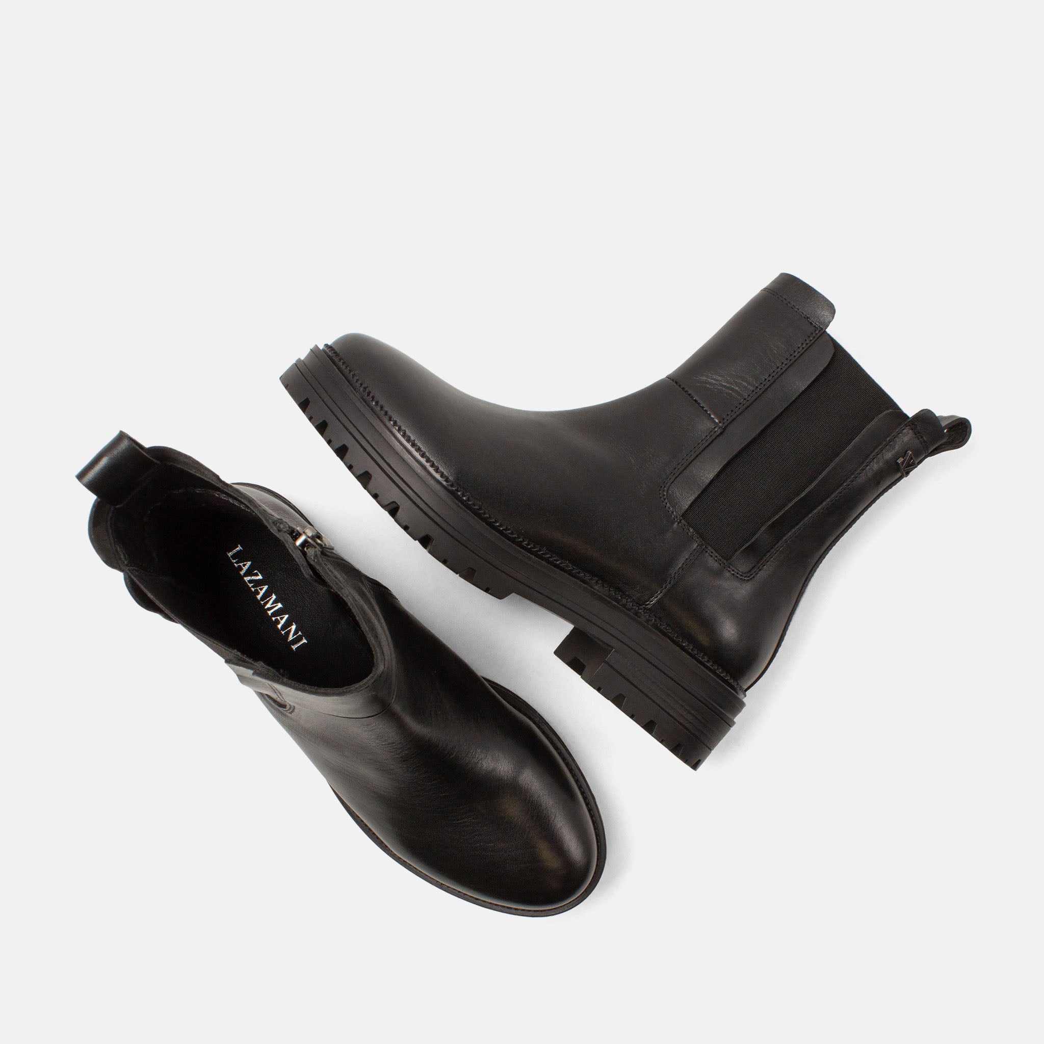 lazamani-nola-damen-leder-boots-black image 4