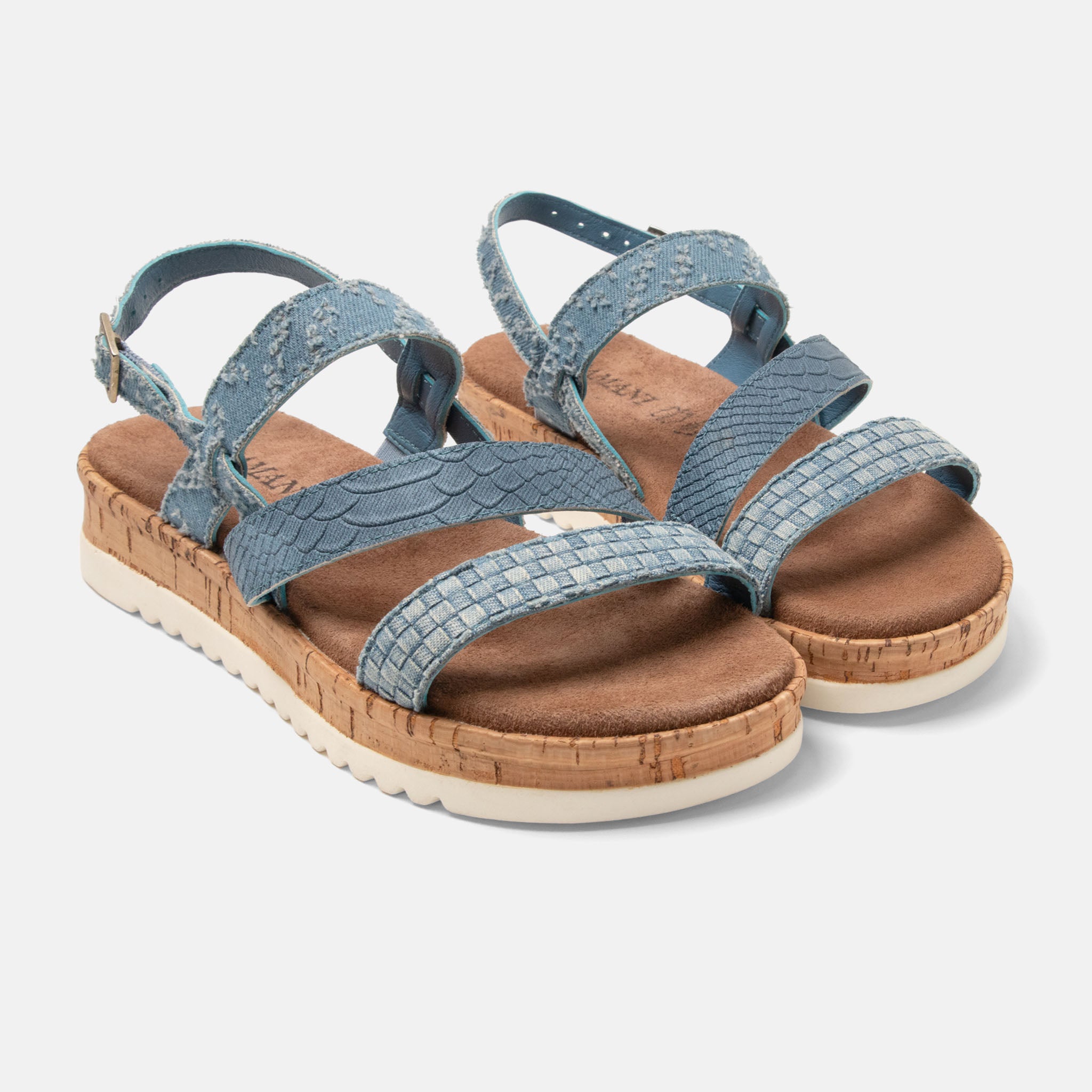 lazamani-lindy-damen-sandalen-denim-plateau image 2