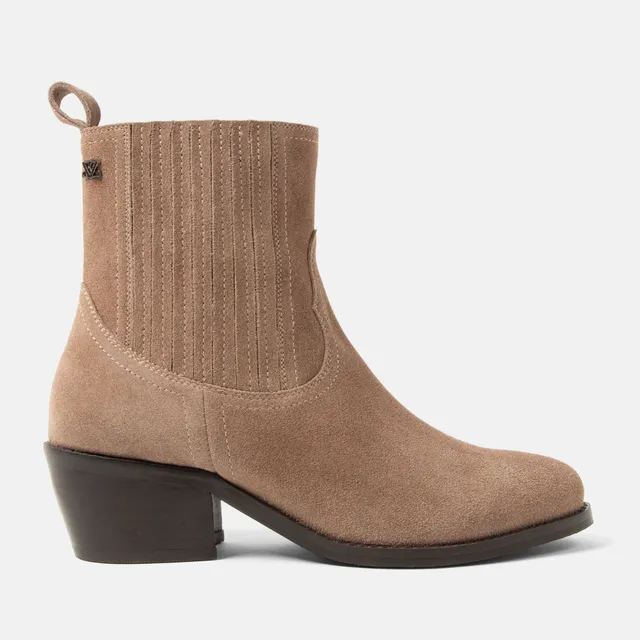 lazamani-an-damen-wildleder-stiefeletten-taupe image 1