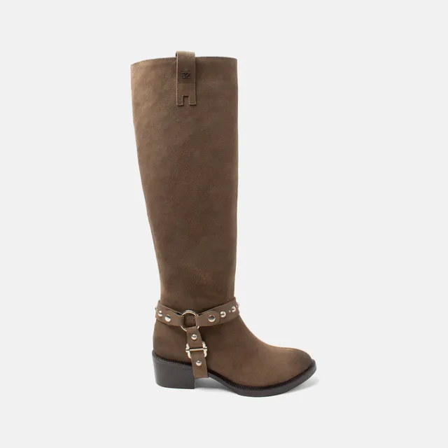 lazamani-fay-damen-wildleder-stiefel-taupe image 1
