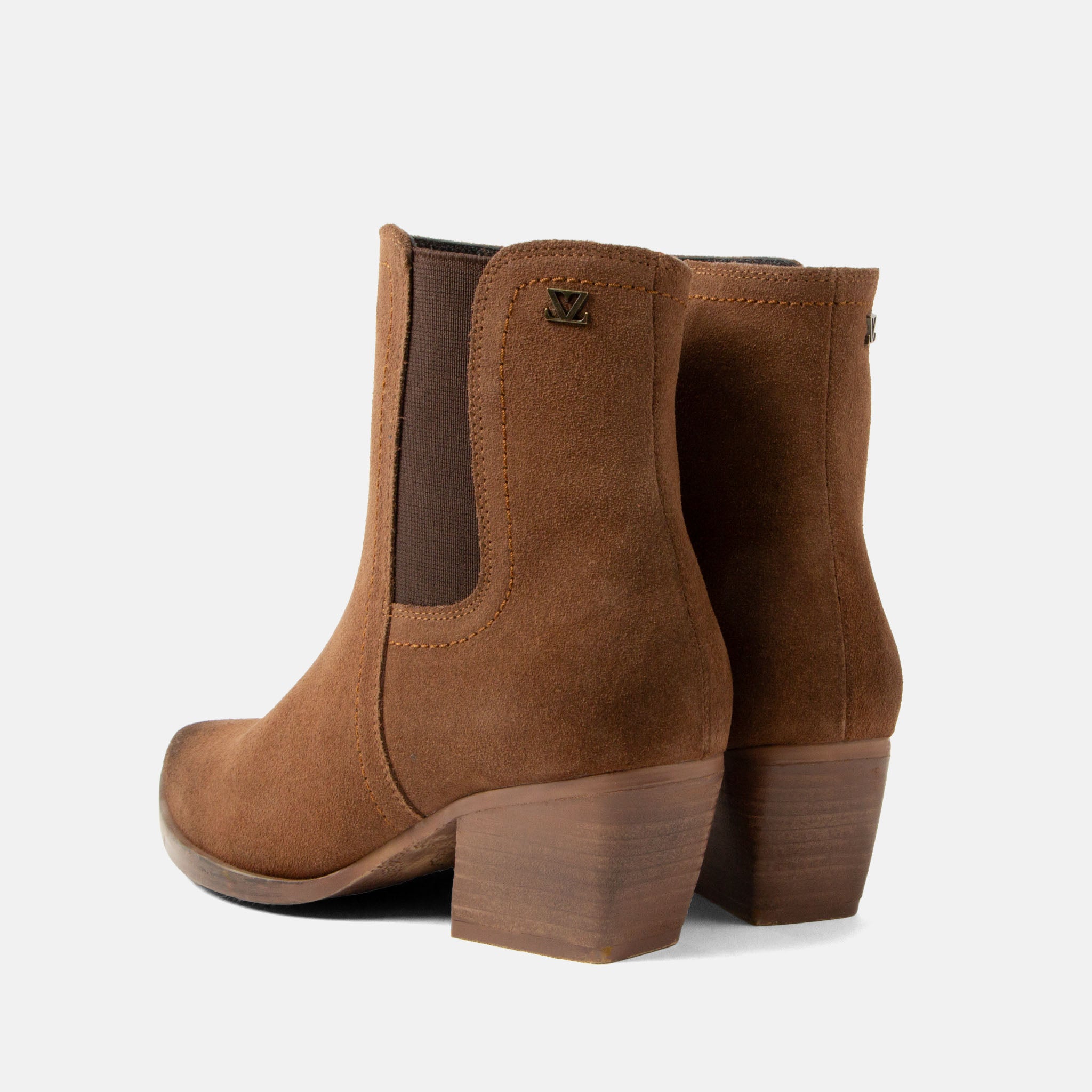 lazamani-annie-damen-wildleder-stiefeletten-tan image 4