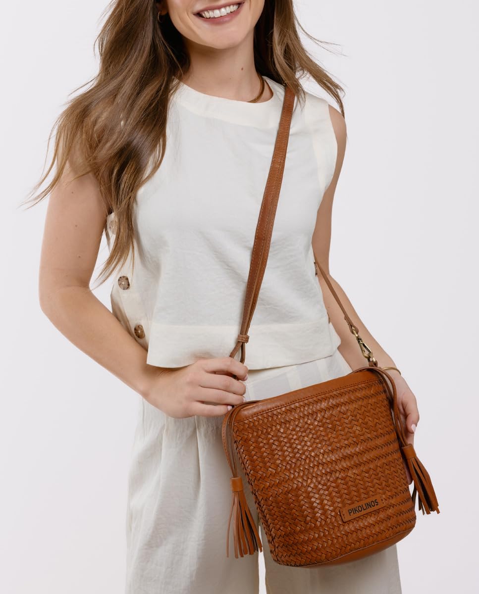pikolinos-baleares-damen-handtasche-aus-leder-hellbraun image 2