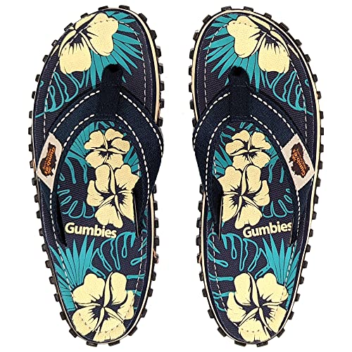 gumbies-originals-flip-flops-blue-hibiscus-gr-40-recycelte-zehensteg-sandalen image 7