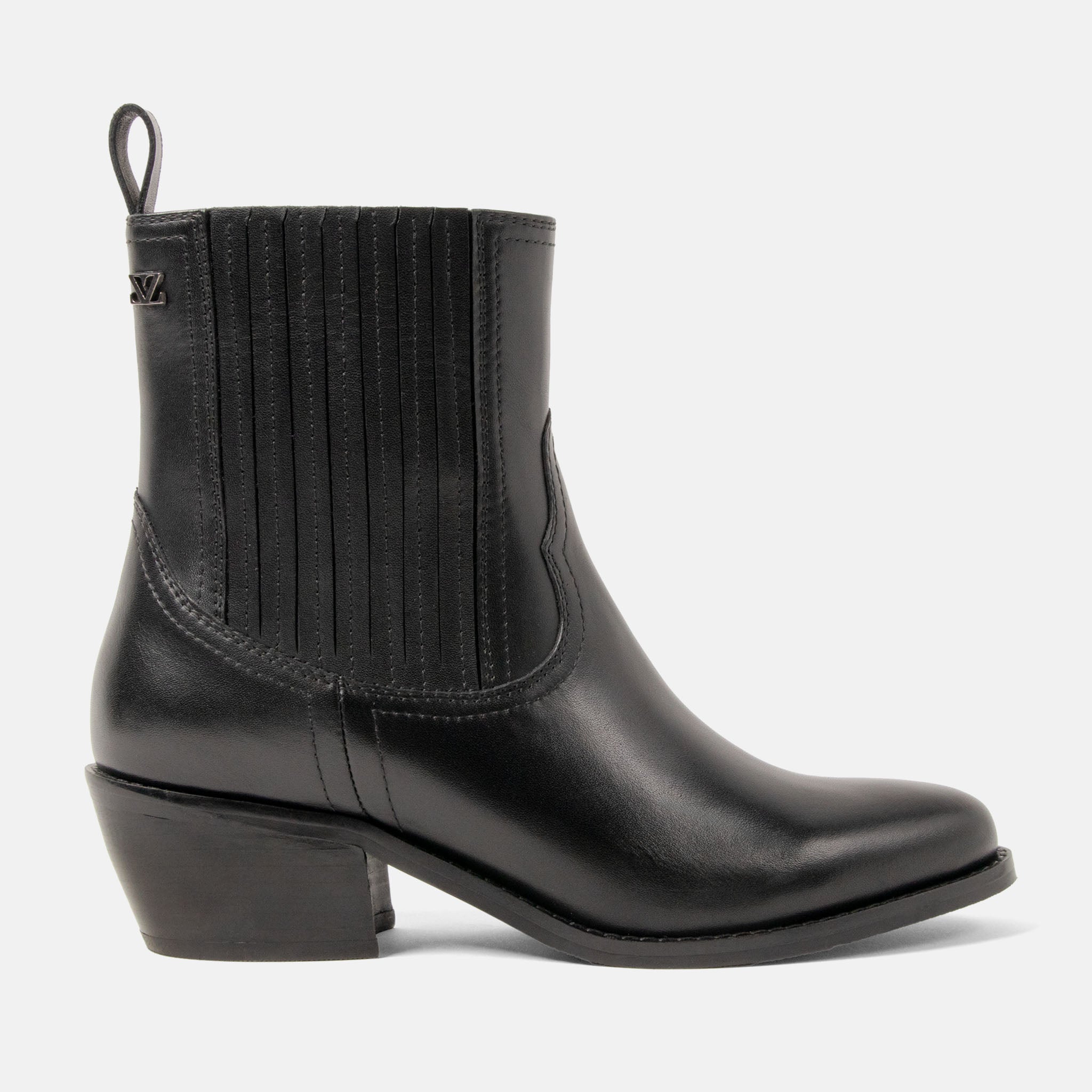 lazamani-an-damen-leder-stiefeletten-black image 1
