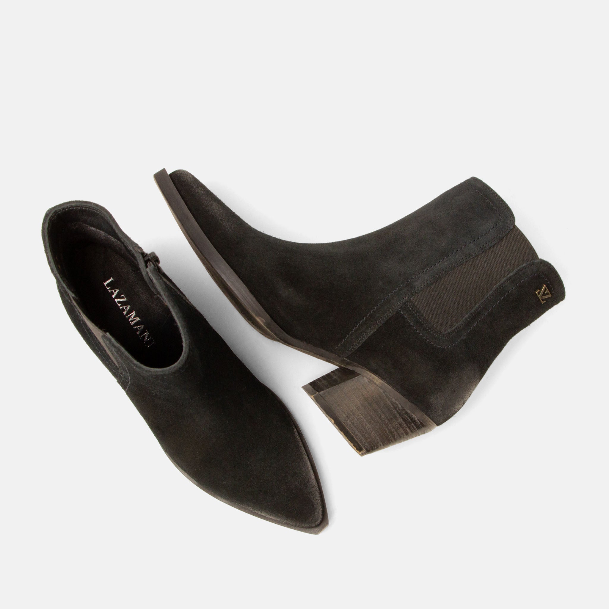 lazamani-annie-damen-wildleder-stiefeletten-black image 5