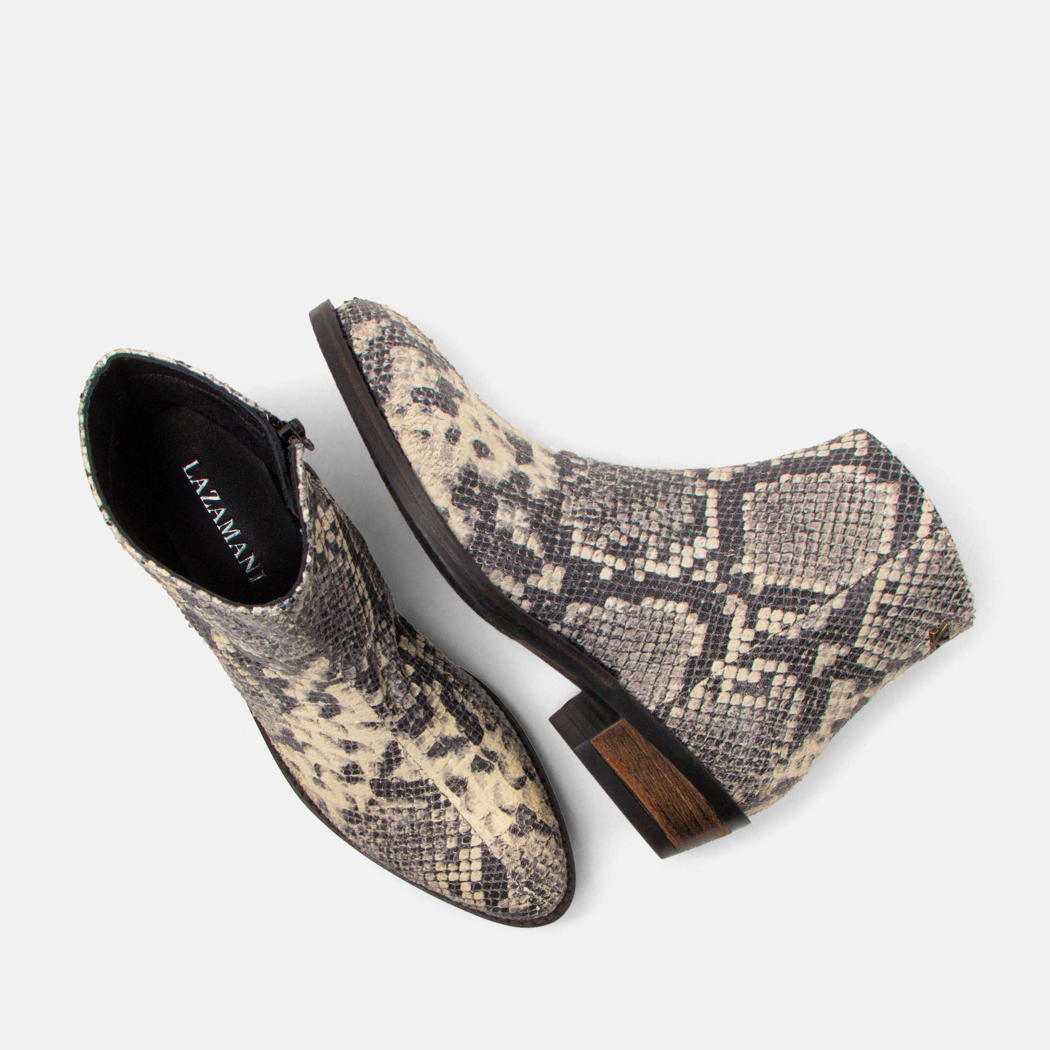 lazamani-beverly-damen-leder-stiefeletten-offwhite image 4