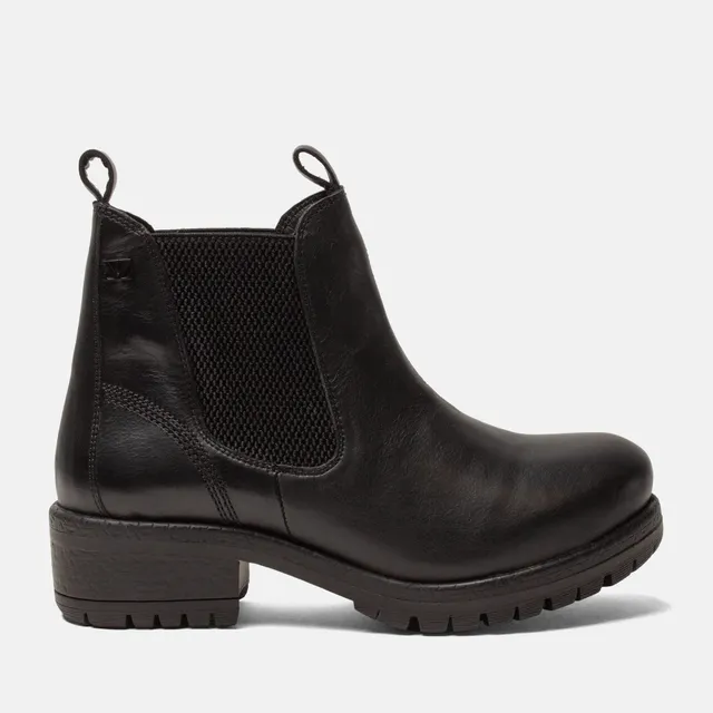lazamani-lia-damen-leder-chelsea-boots-black-blockabsatz image 1