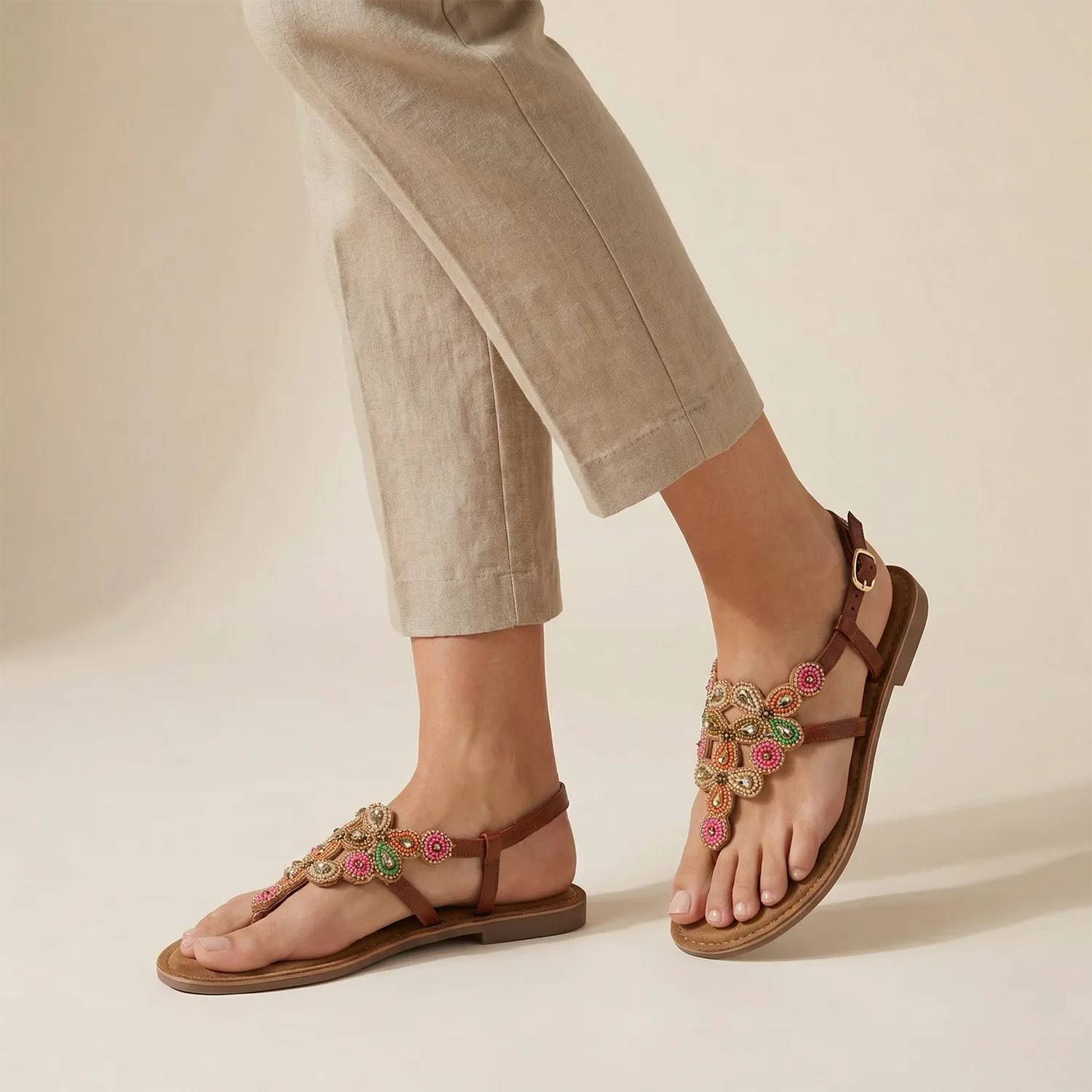 lazamani-dante-damen-leder-sandalen-pink image 2
