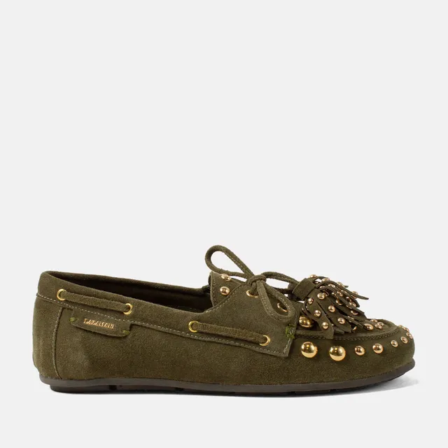 lazamani-stella-damen-wildleder-mokassins-green image 1