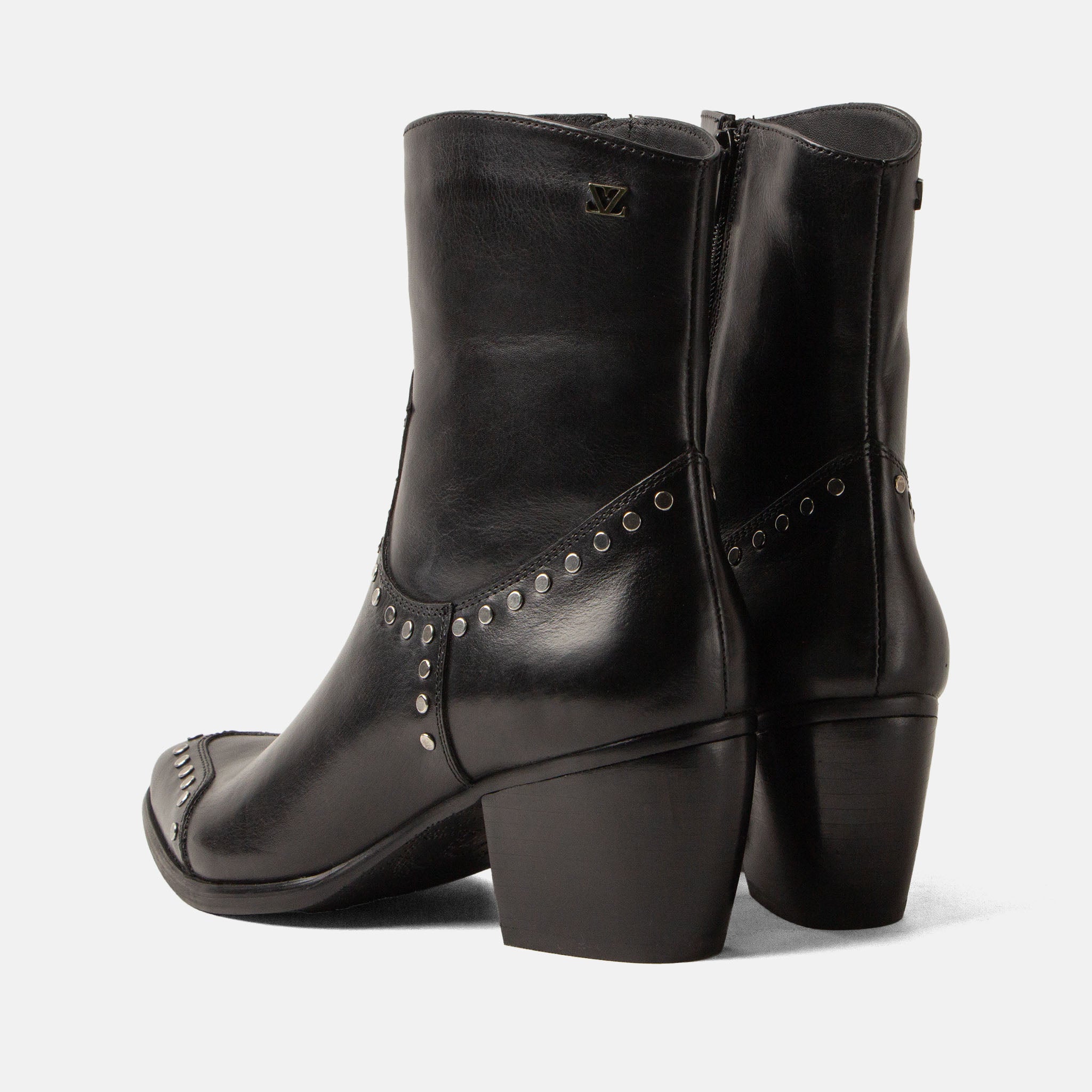 lazamani-kylie-damen-leder-stiefeletten-black image 4