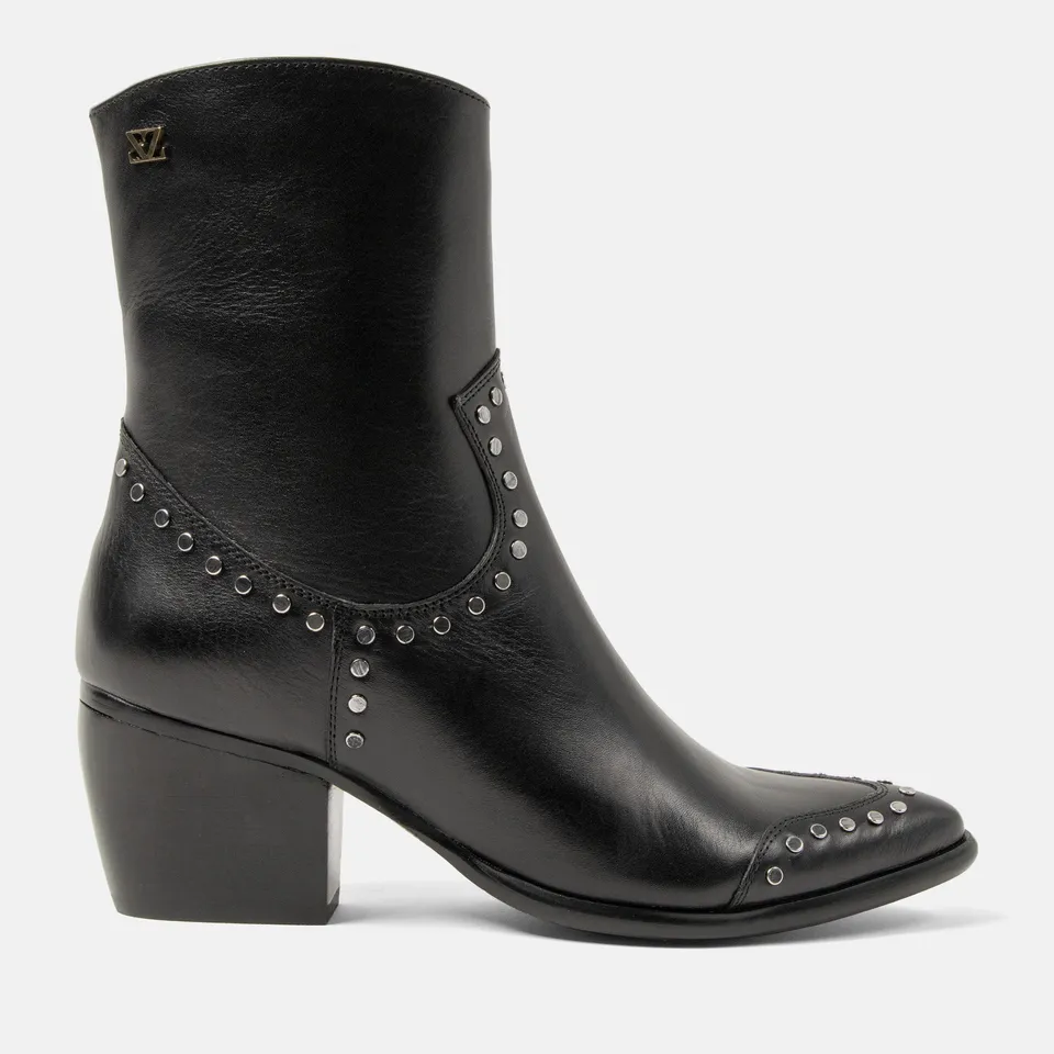 lazamani-kylie-damen-leder-stiefeletten-black image 1