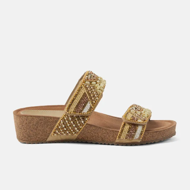 lazamani-sol-damen-leder-pantoletten-beige image 1