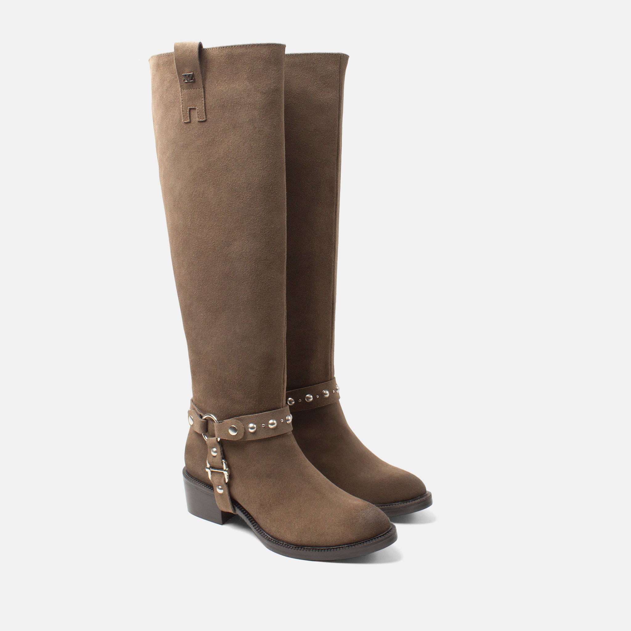lazamani-fay-damen-wildleder-stiefel-taupe image 2