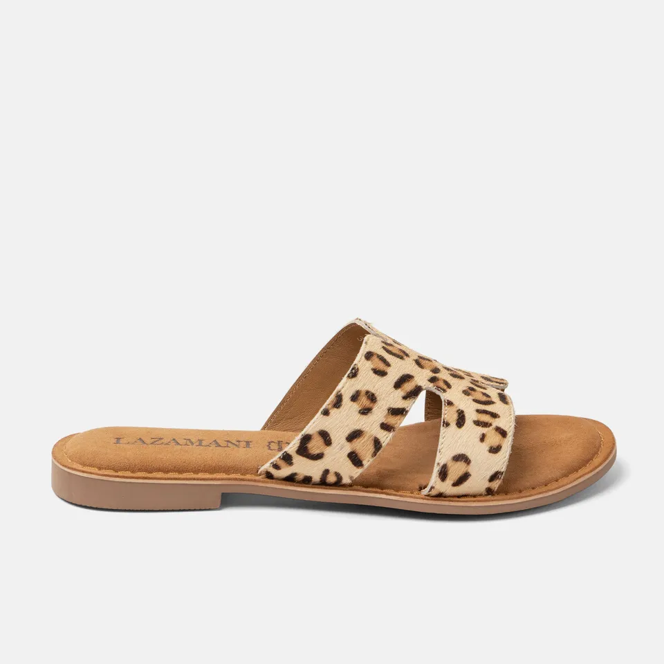 lazamani-lumi-damen-pantoletten-leopard image 1