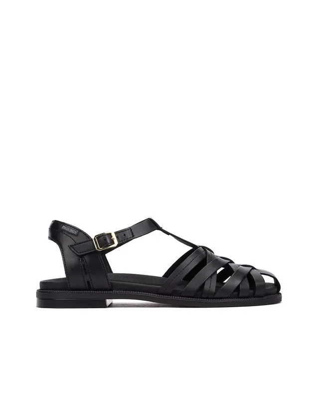 pikolinos-navia-w3e-0637-damen-leder-sandale-schwarz-flach image 1