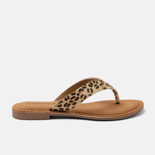 lazamani-jule-damen-zehentrenner-leopard image 1