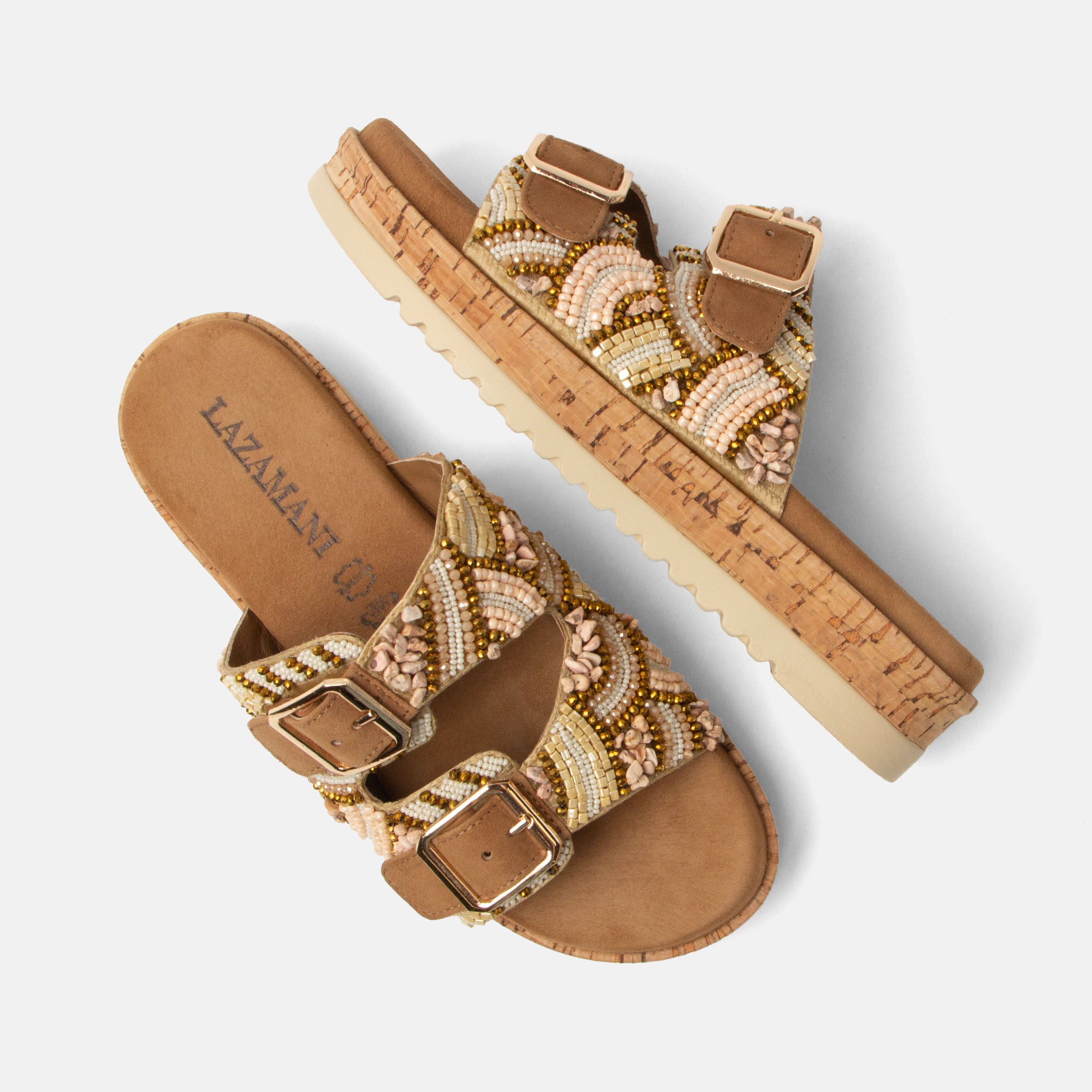 lazamani-ragna-damen-pantoletten-beige image 3