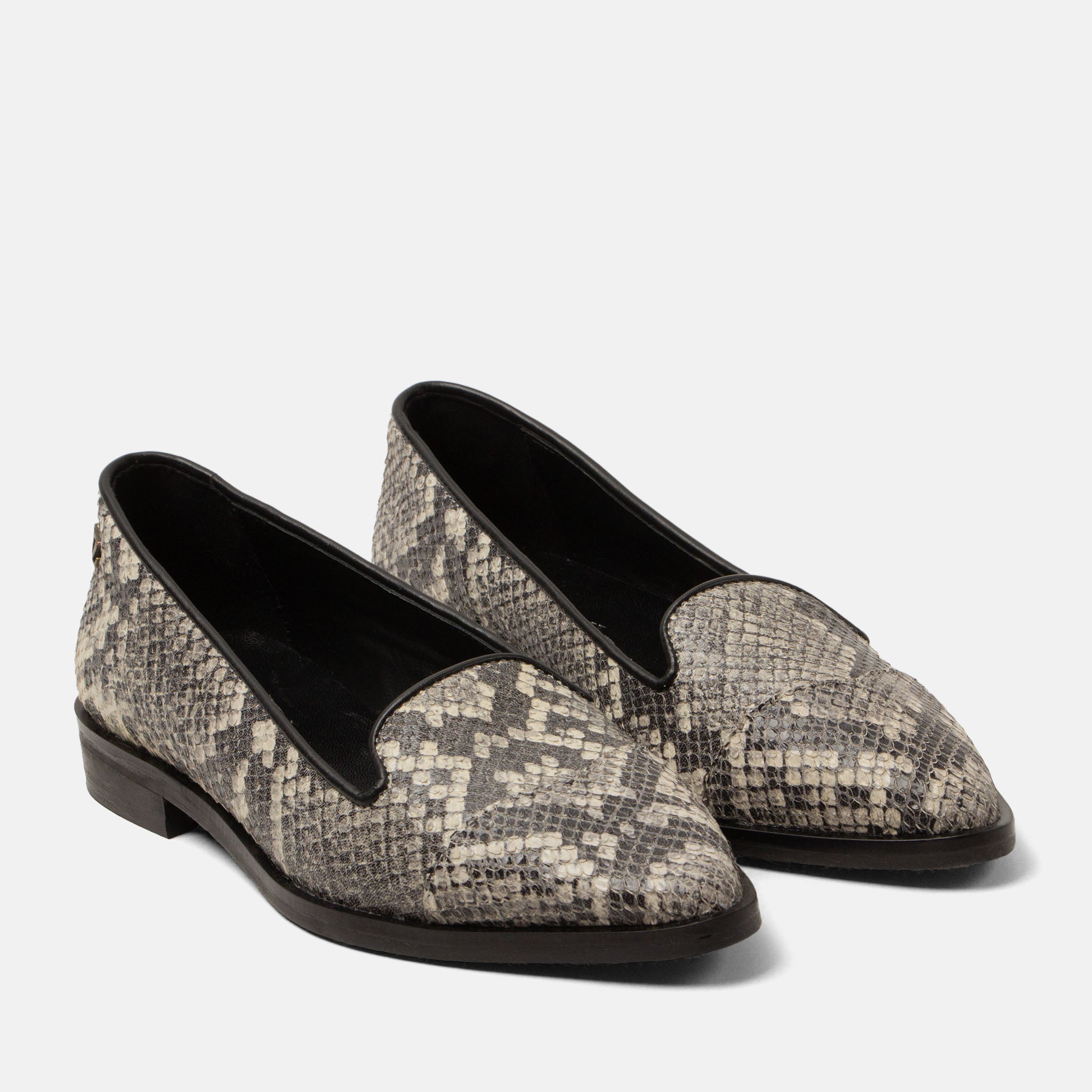 lazamani-flora-damen-leder-loafers-offwhite image 2