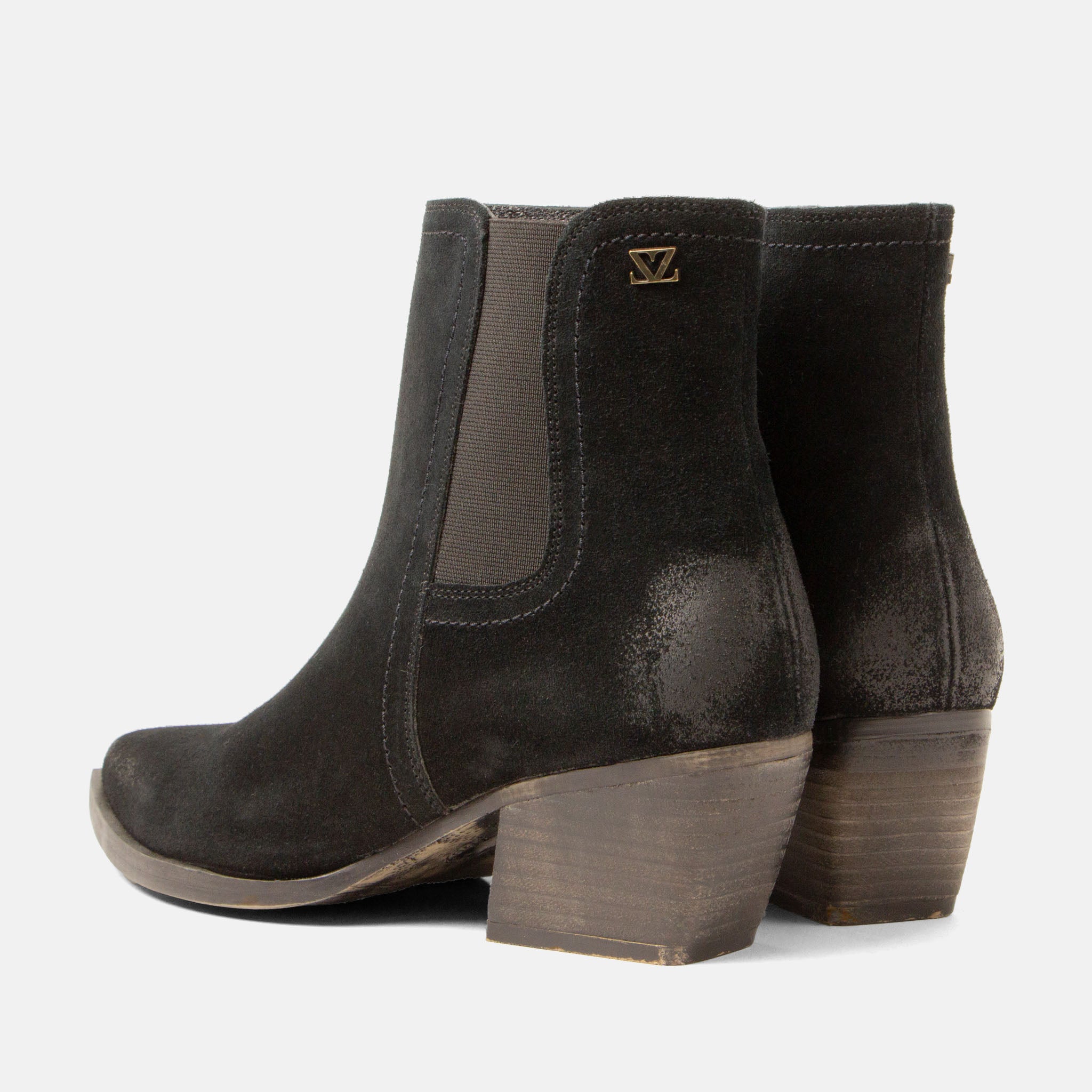 lazamani-annie-damen-wildleder-stiefeletten-black image 4