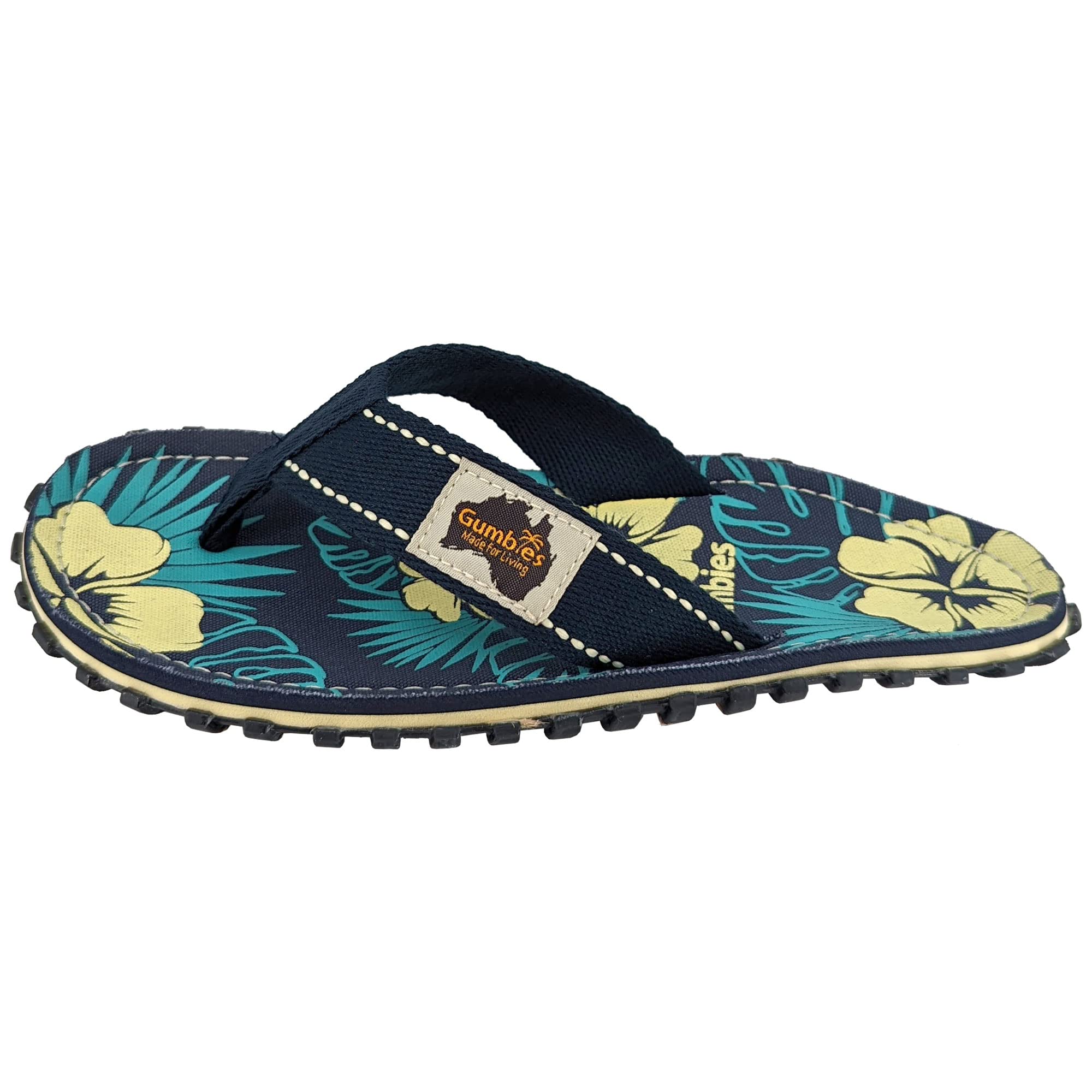 gumbies-originals-flip-flops-blue-hibiscus-gr-40-recycelte-zehensteg-sandalen image 6