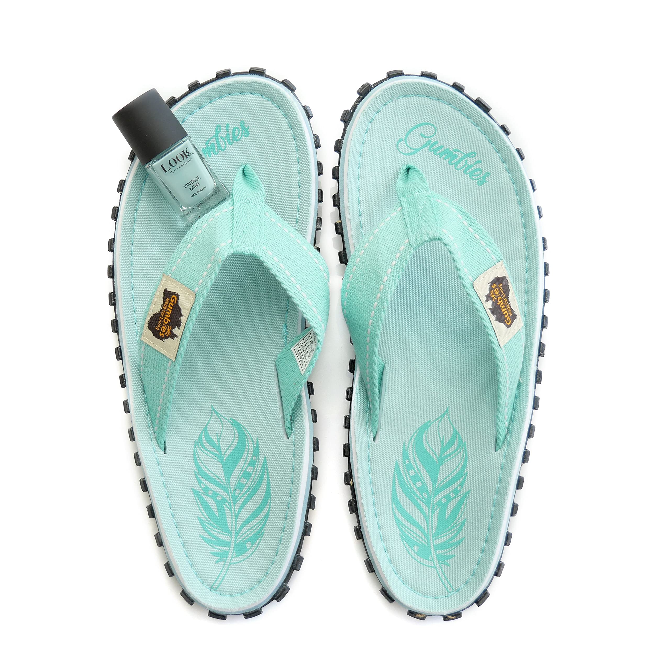 gumbies-original-boho-mint-damen-zehentrenner-set-mit-nagellack-vintage-mint image 1
