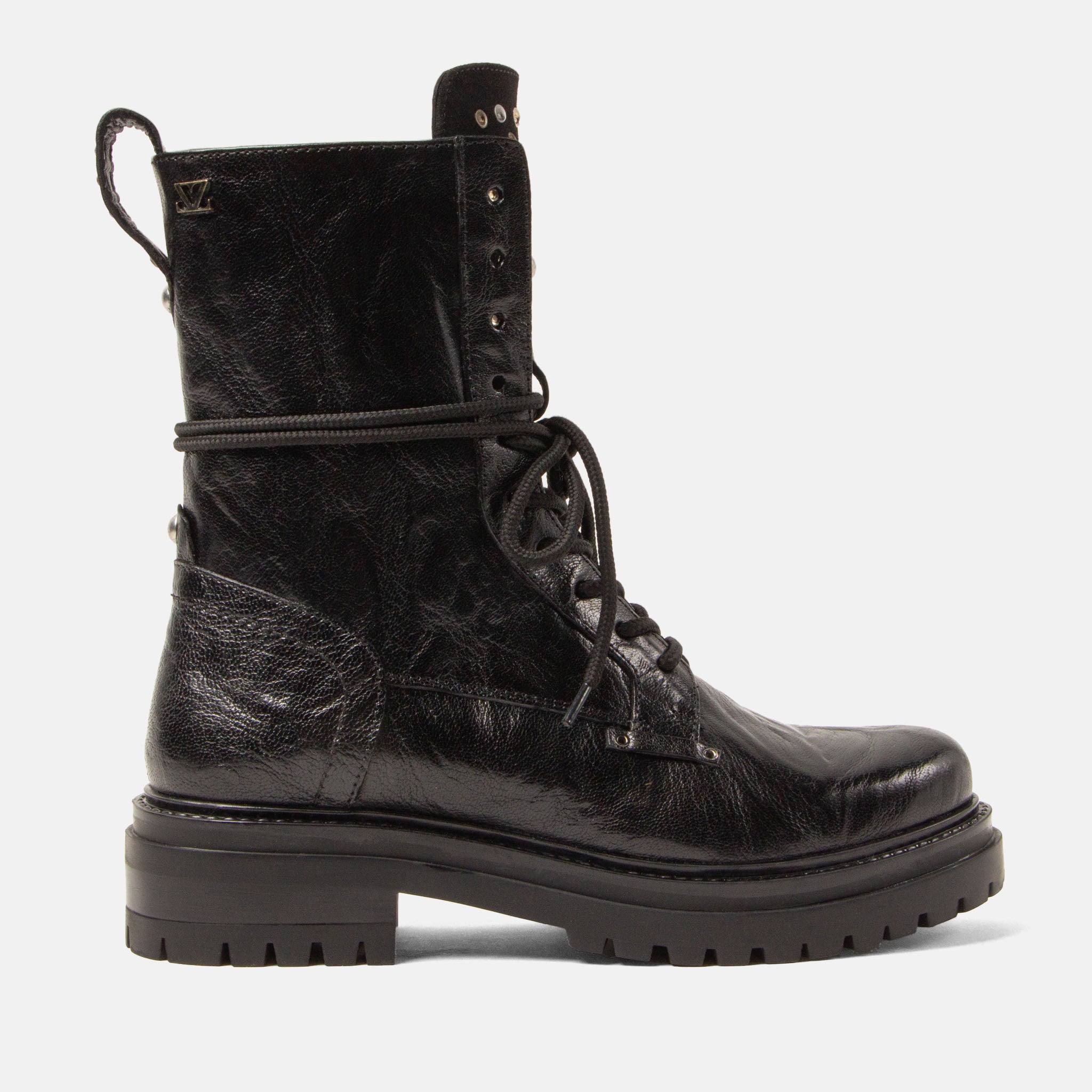 lazamani-lex-damen-leder-schn-rboots-black image 1