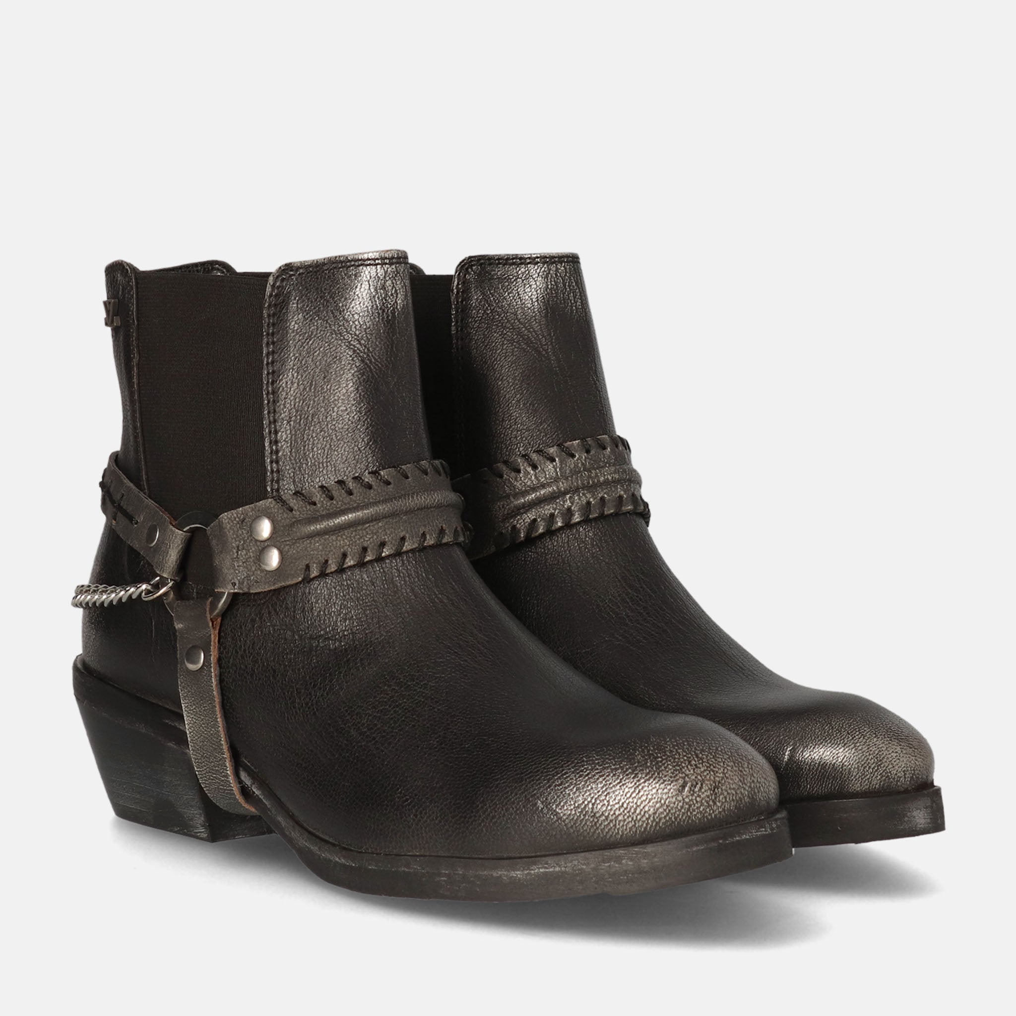 lazamani-emmi-damen-leder-stiefeletten-pewter image 3